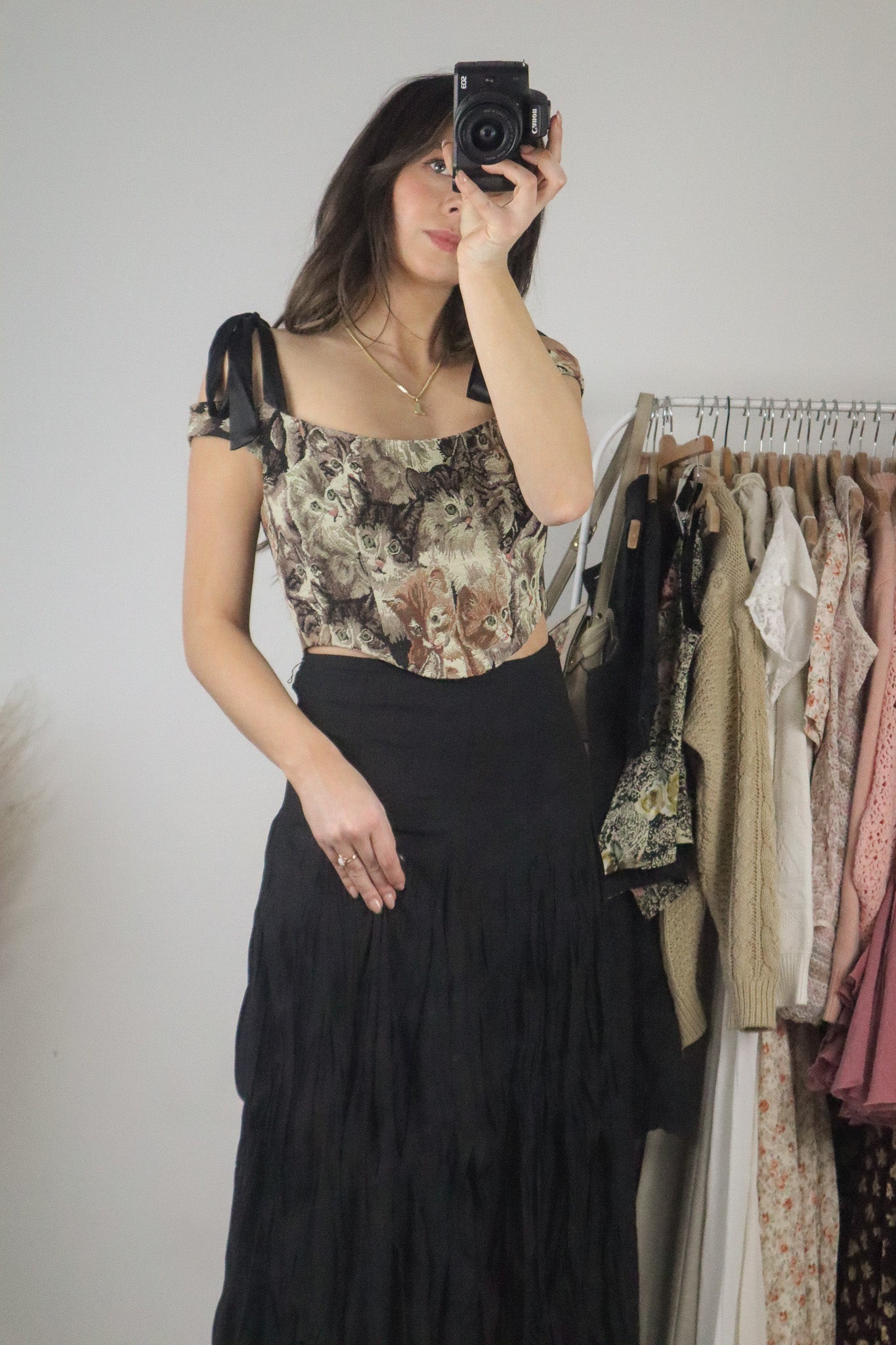 Modern x Cat Tapestry Corset (S)