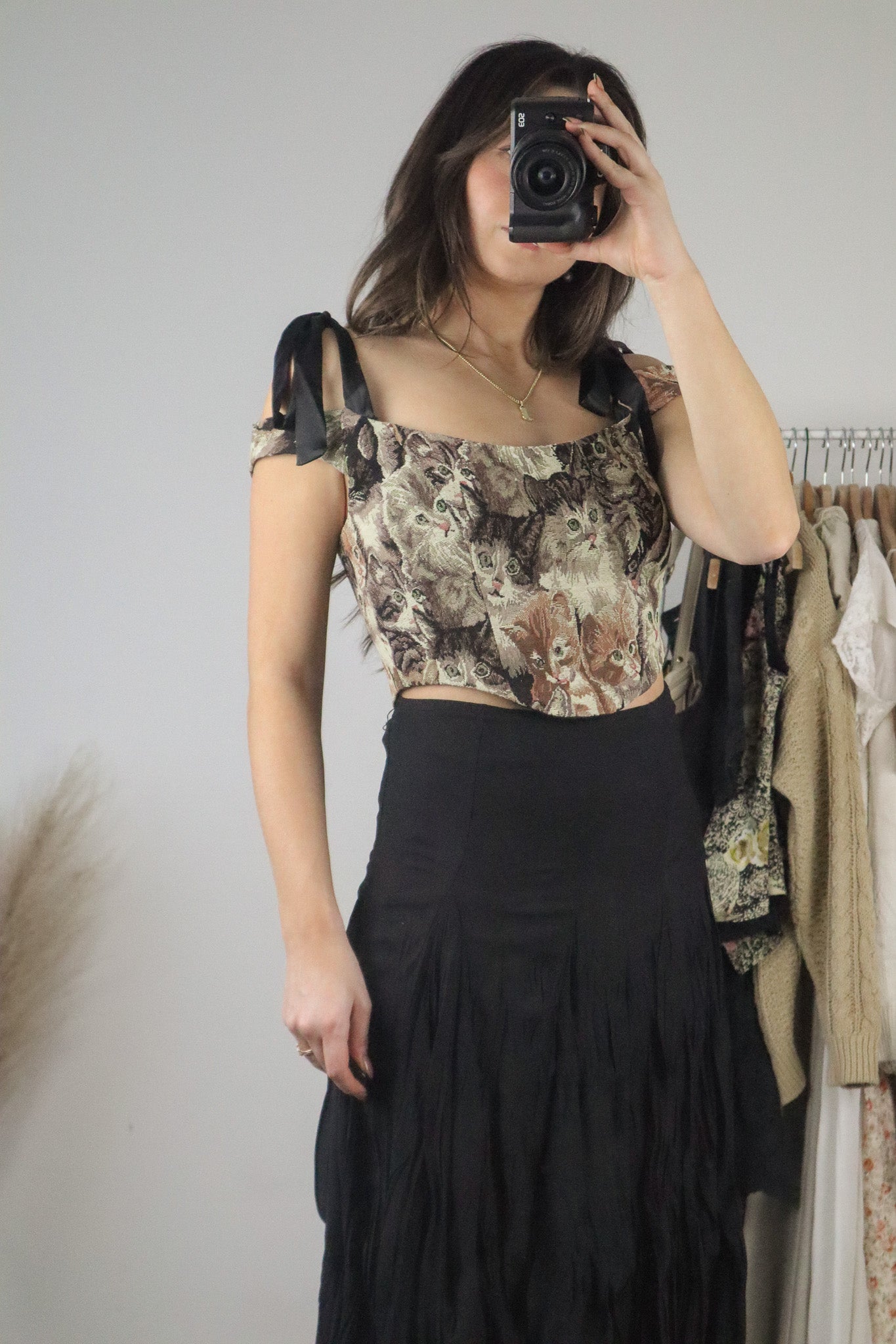 Modern x Cat Tapestry Corset (S)
