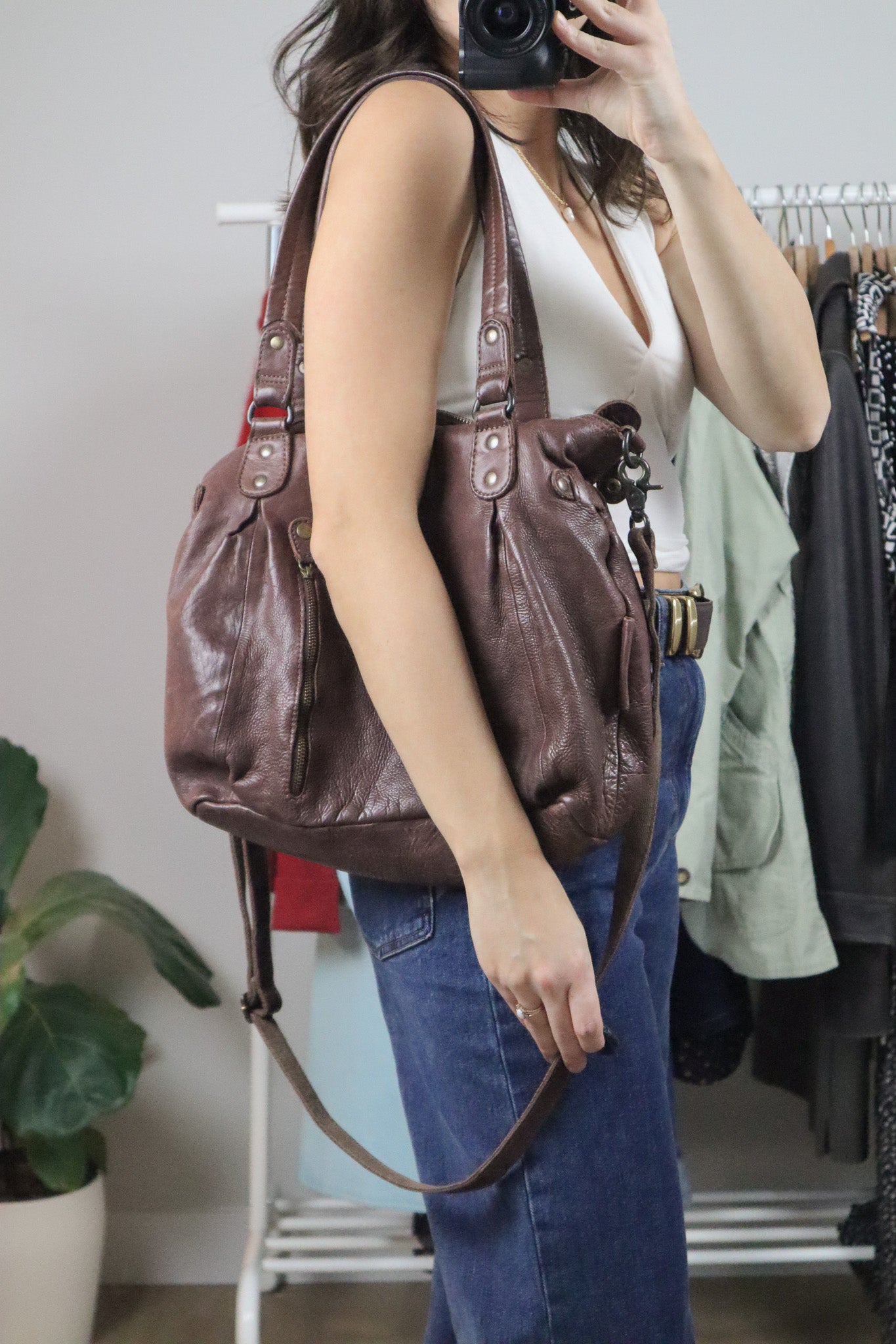 Vintage x Leather Hobo Bag