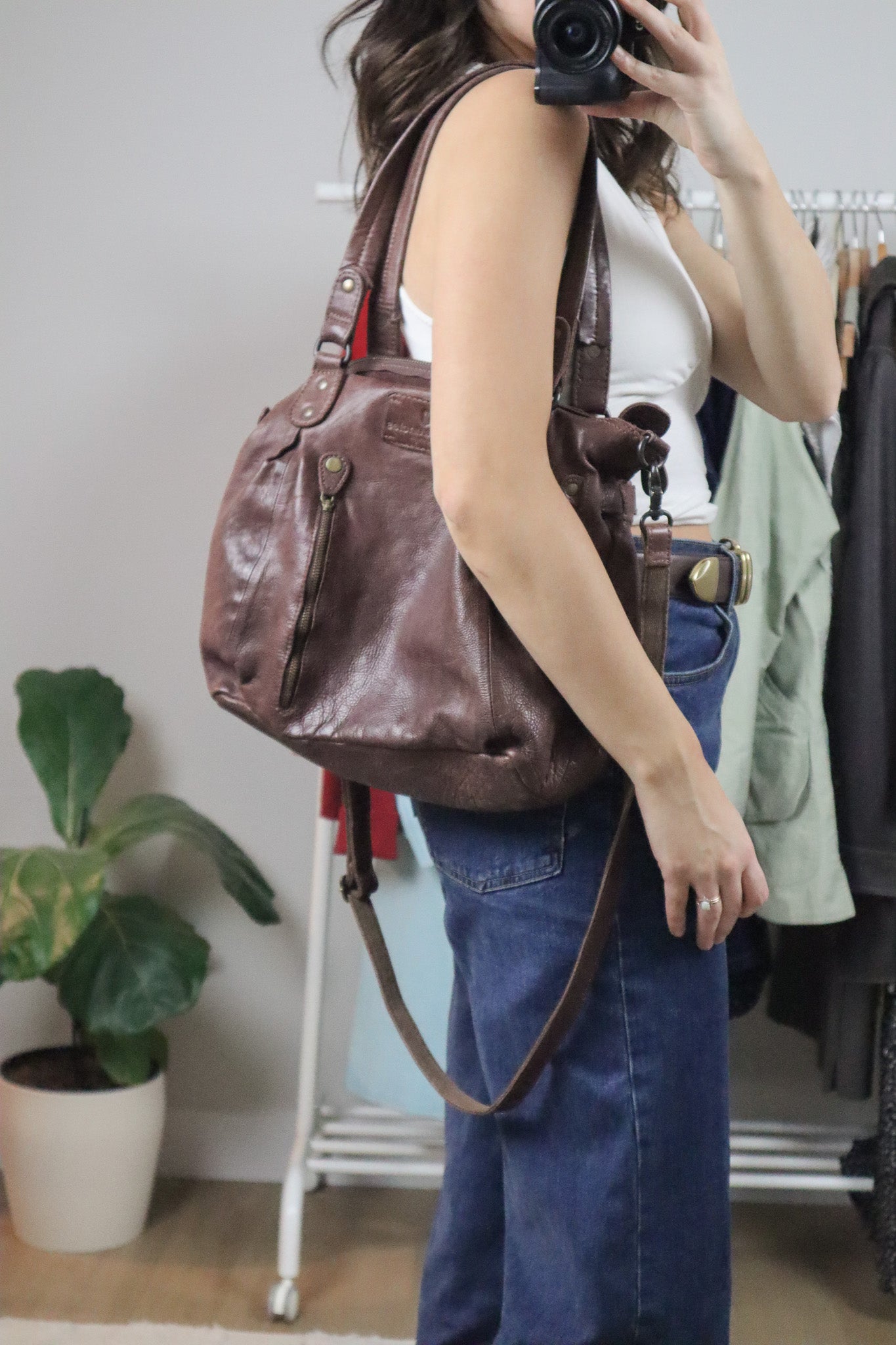 Vintage x Leather Hobo Bag