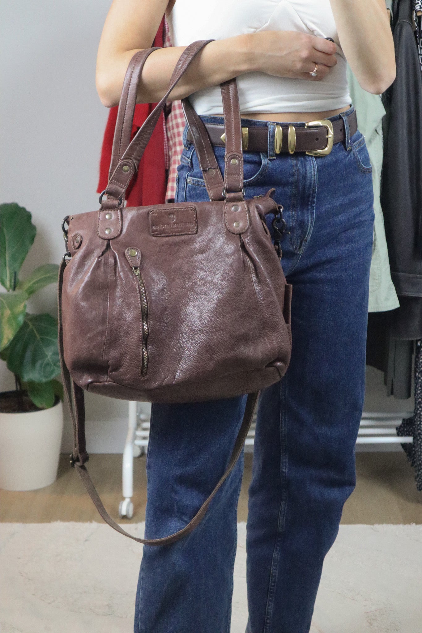 Vintage x Leather Hobo Bag