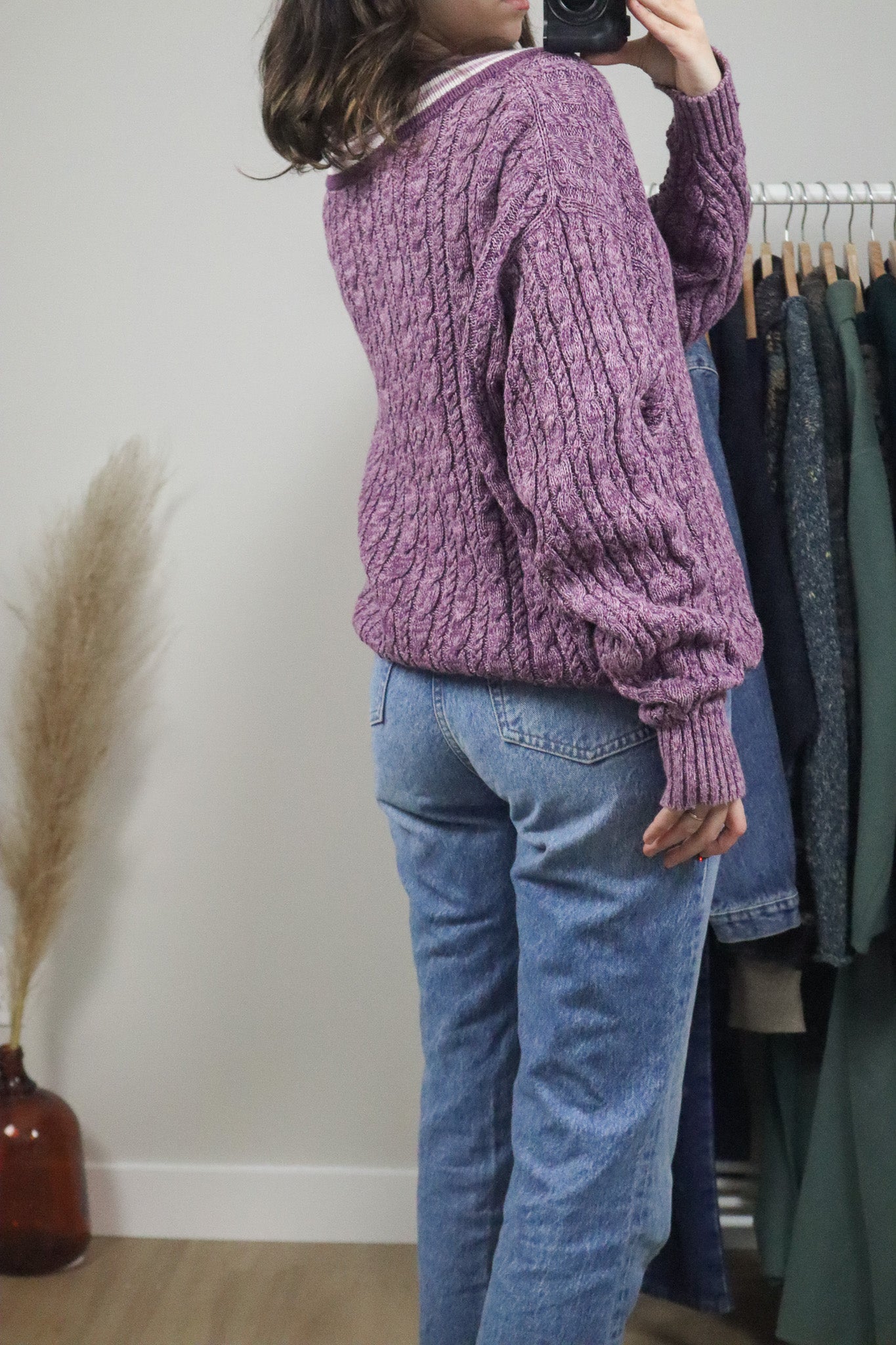 Vintage x V-Neck Sweater (L)