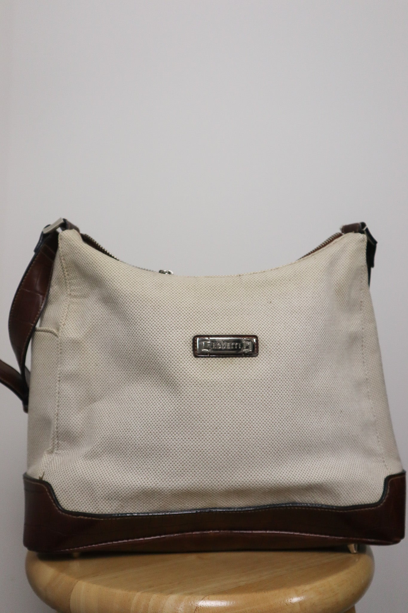 Vintage x Fabric & Faux Leather Purse