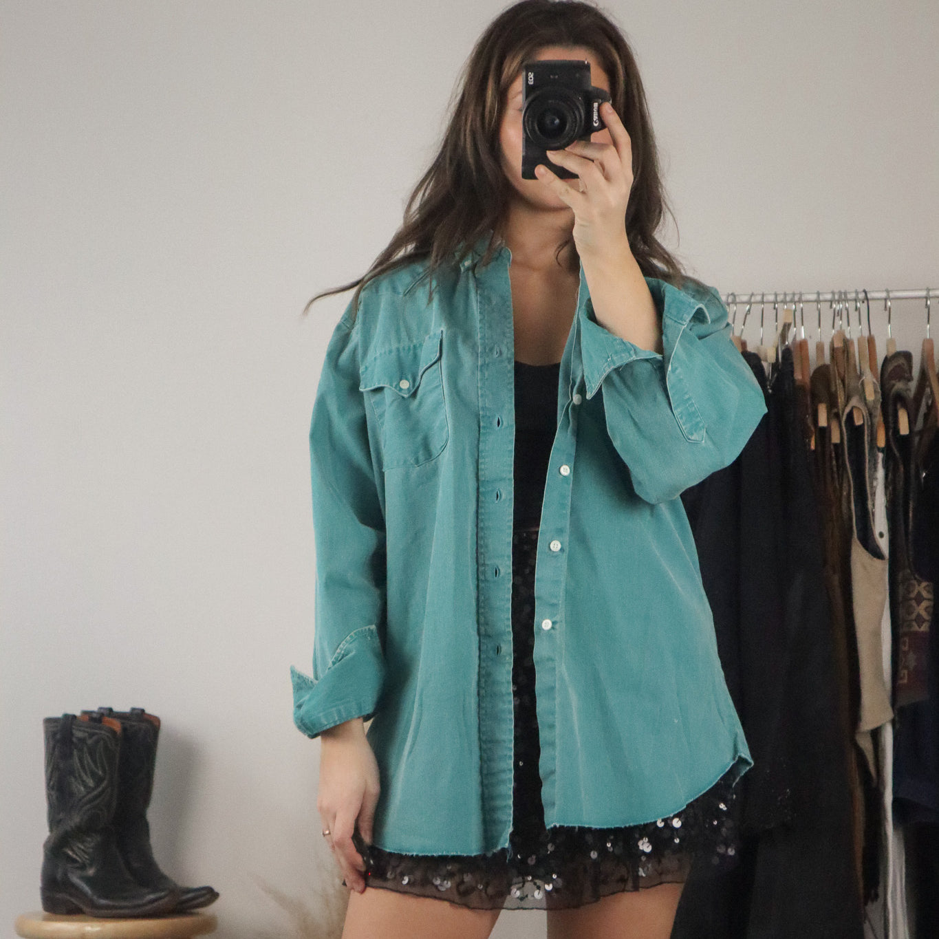 Made in USA x Vintage x Button Up (M/L)