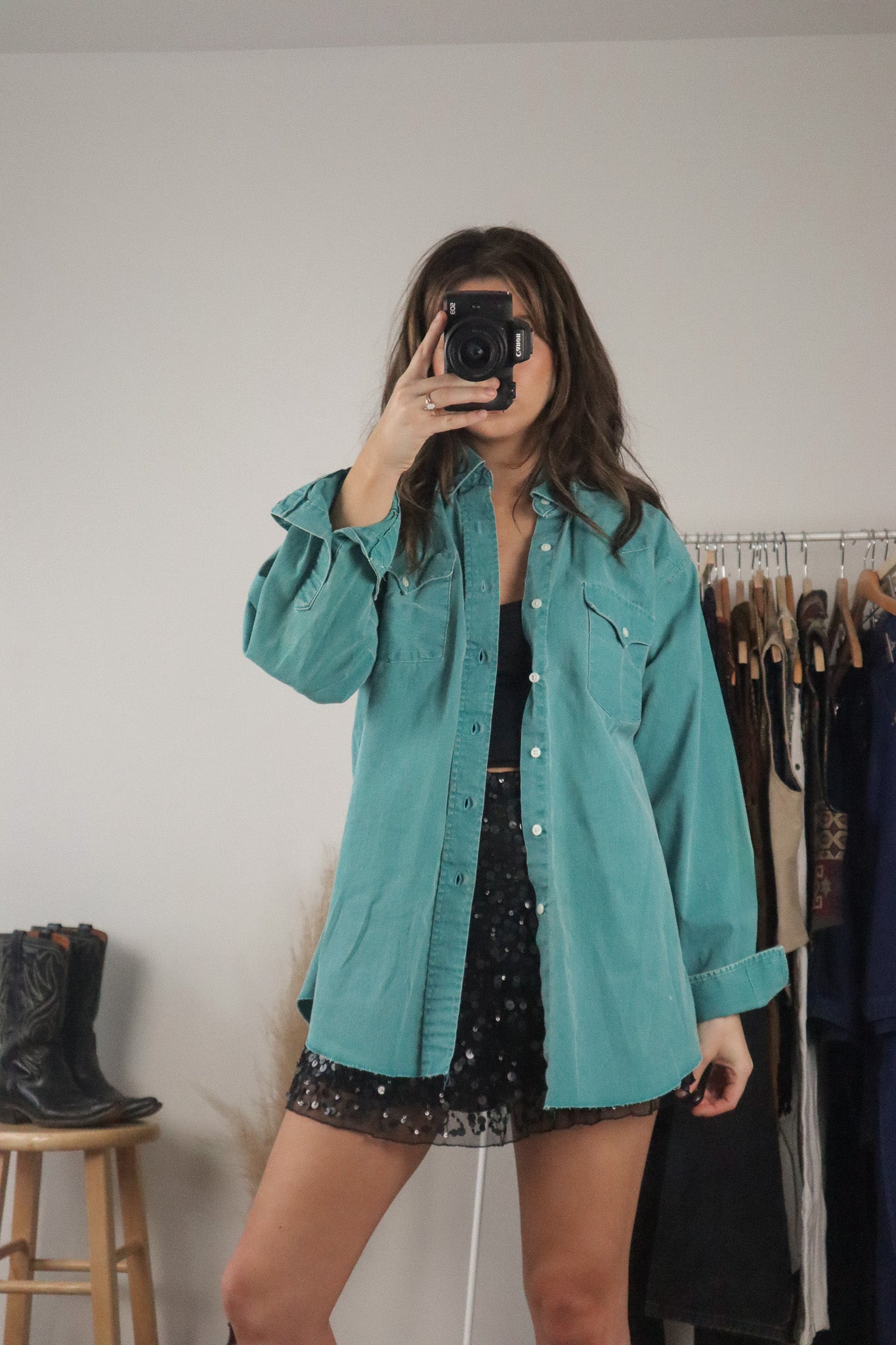 Made in USA x Vintage x Button Up (M/L)