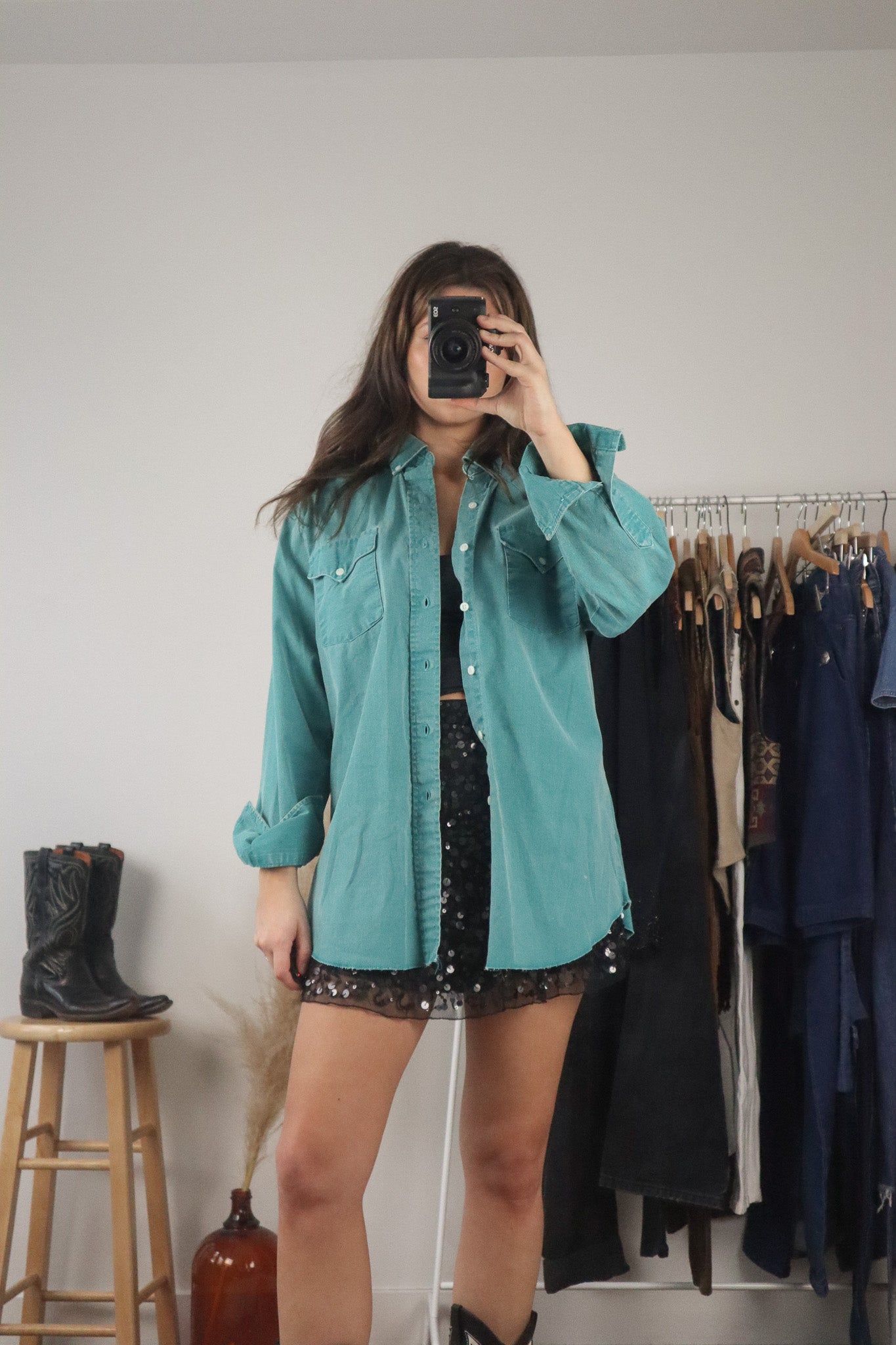 Made in USA x Vintage x Button Up (M/L)