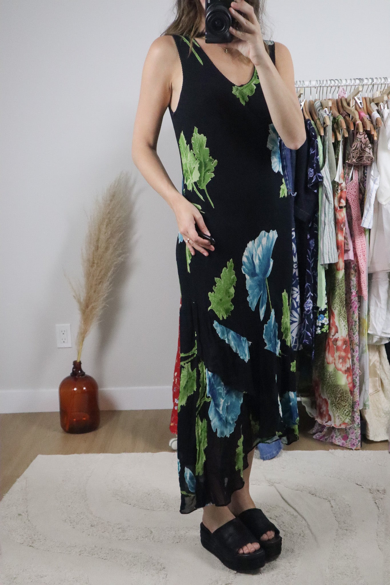 Vintage x Floral Maxi Dress (8/10)