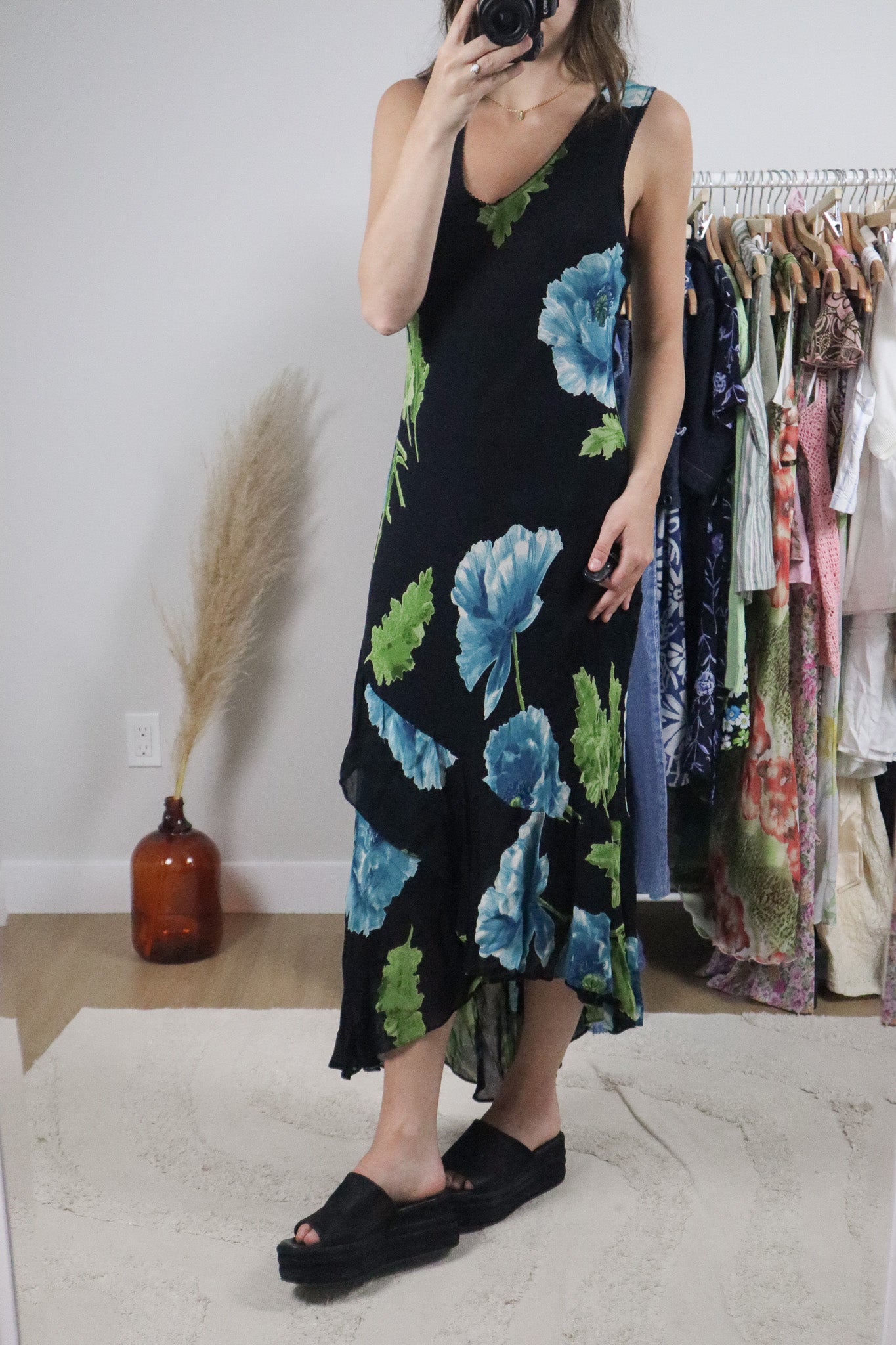 Vintage x Floral Maxi Dress (8/10)