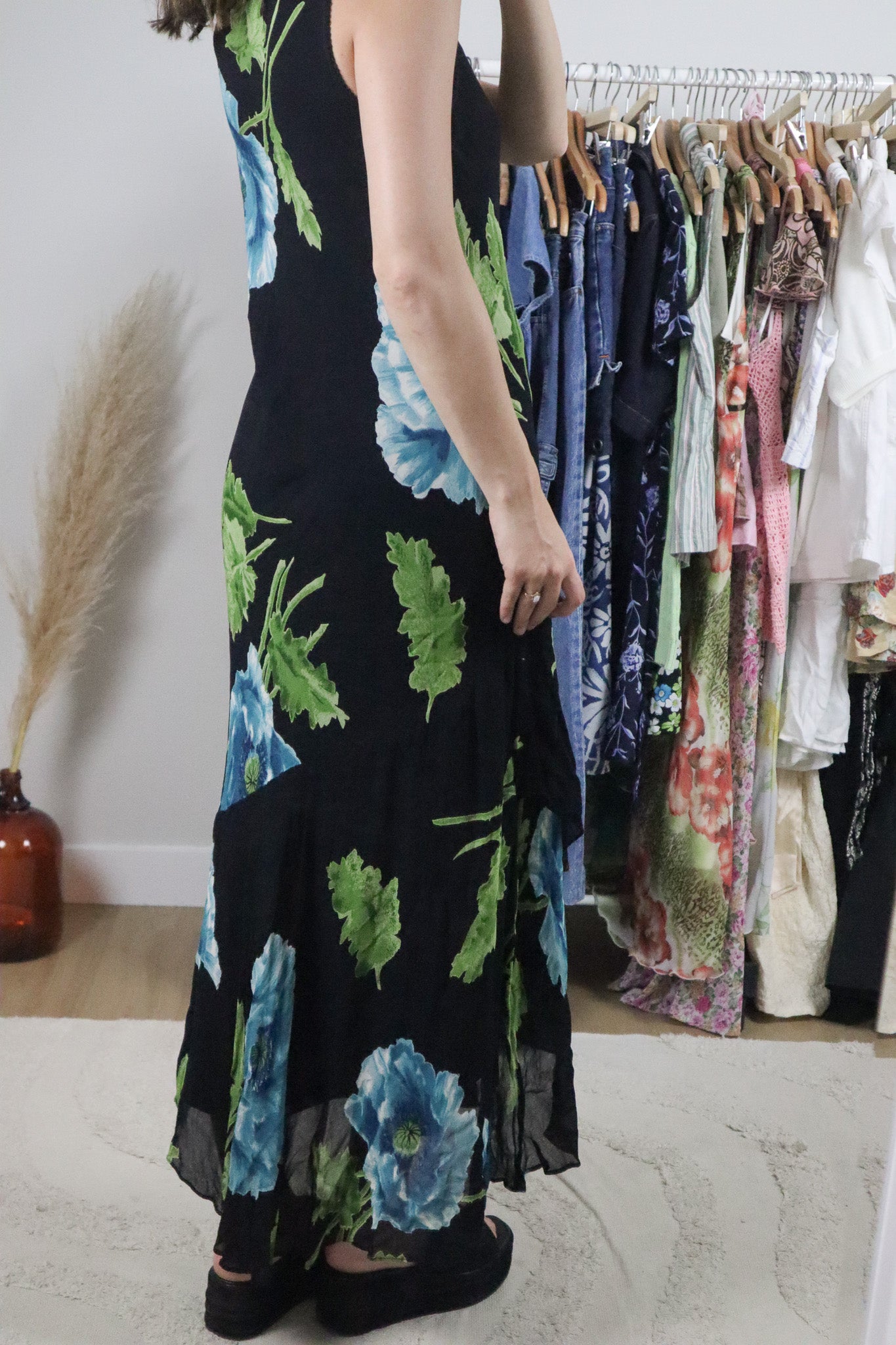 Vintage x Floral Maxi Dress (8/10)