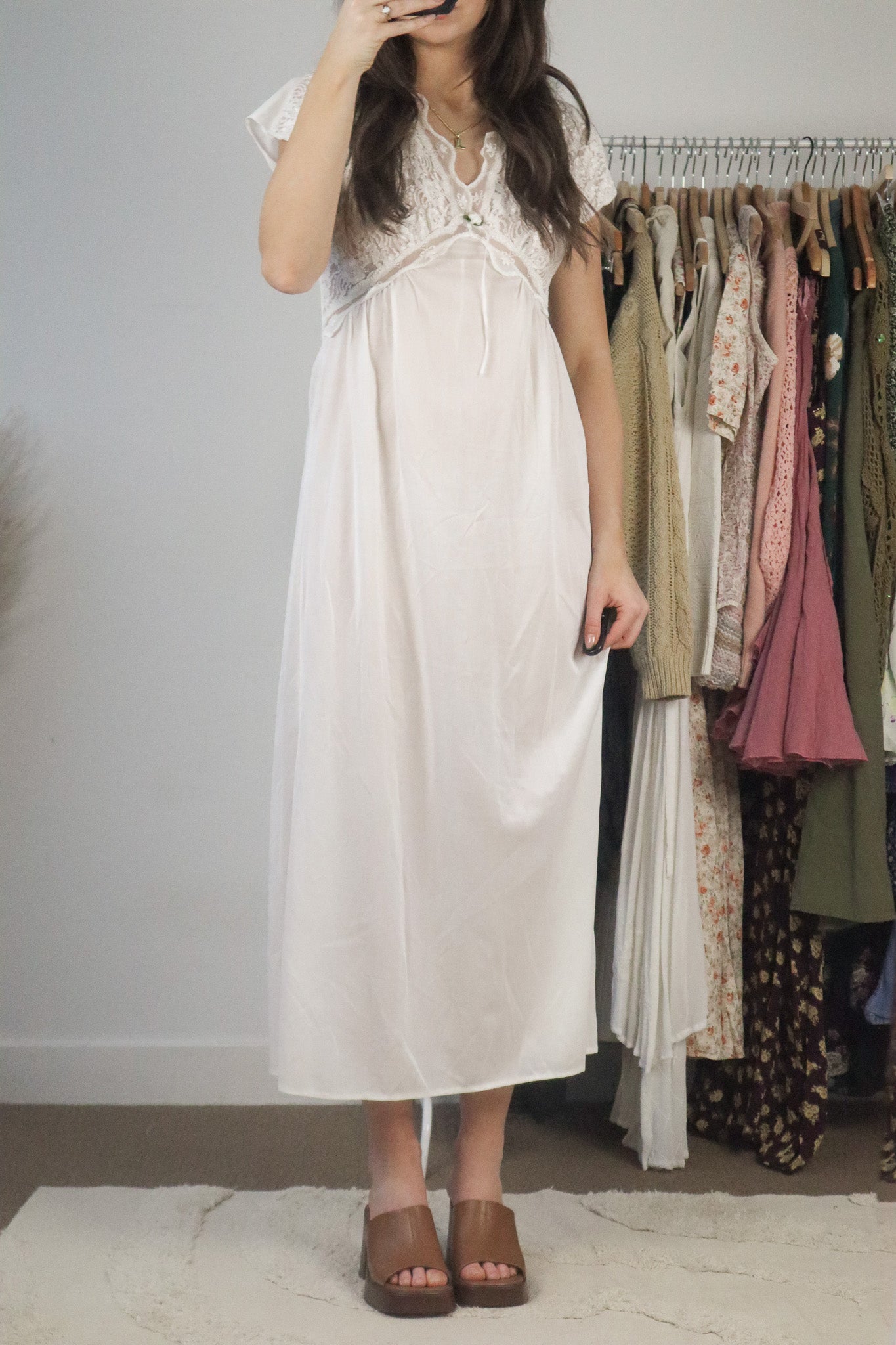 Made in Canada x Vintage x Sheer Maxi Slip Dress (4/6)