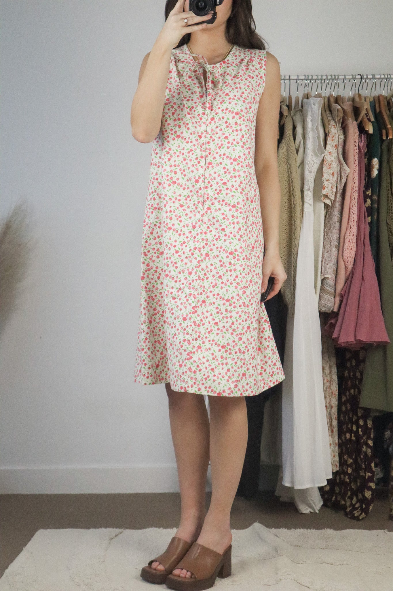 Made in Canada x Vintage x Floral Dress (M)