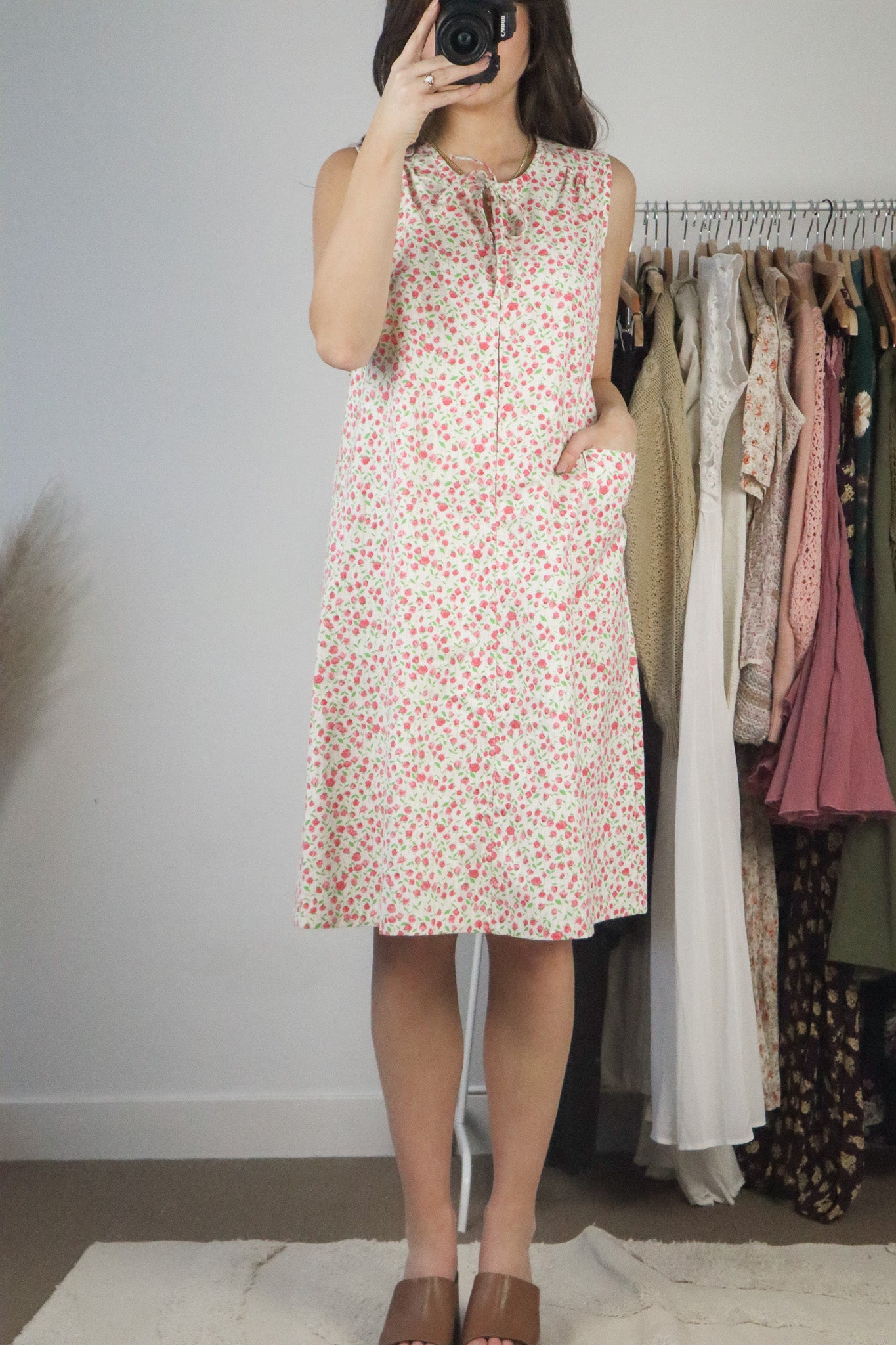 Made in Canada x Vintage x Floral Dress (M)