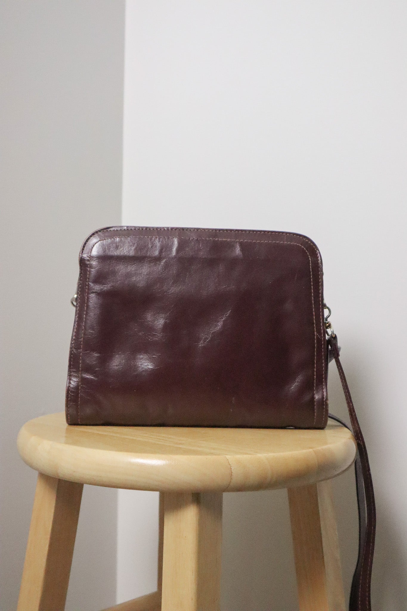 Vintage x Leather Cross-Body Purse