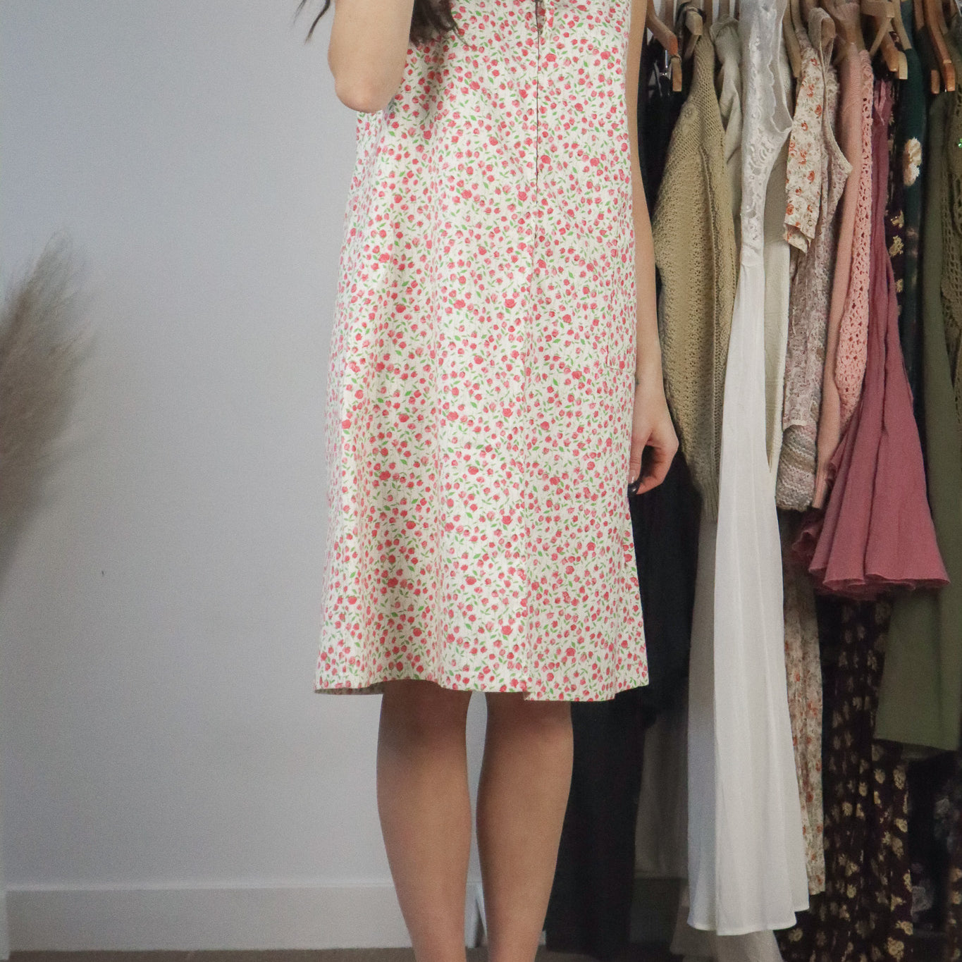 Made in Canada x Vintage x Floral Dress (M)
