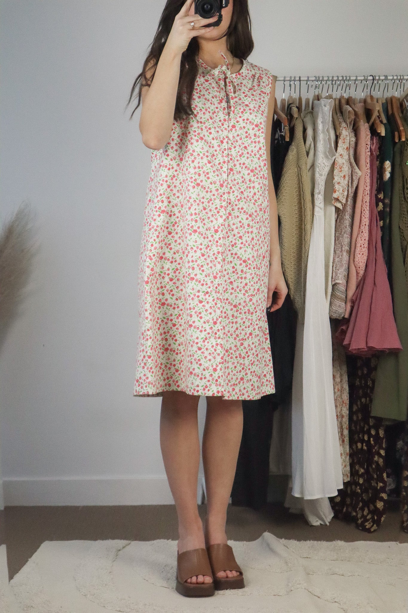 Made in Canada x Vintage x Floral Dress (M)