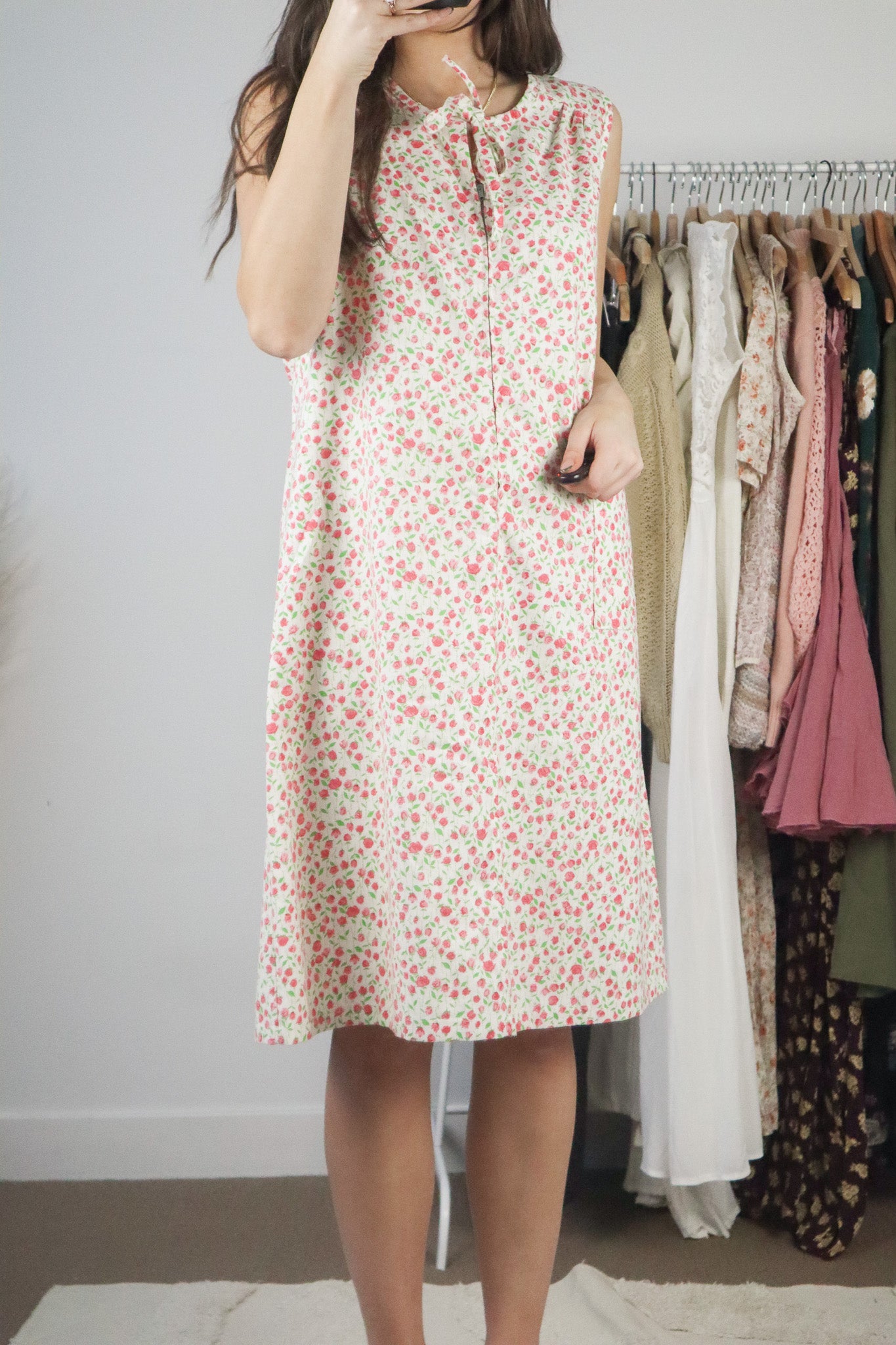 Made in Canada x Vintage x Floral Dress (M)