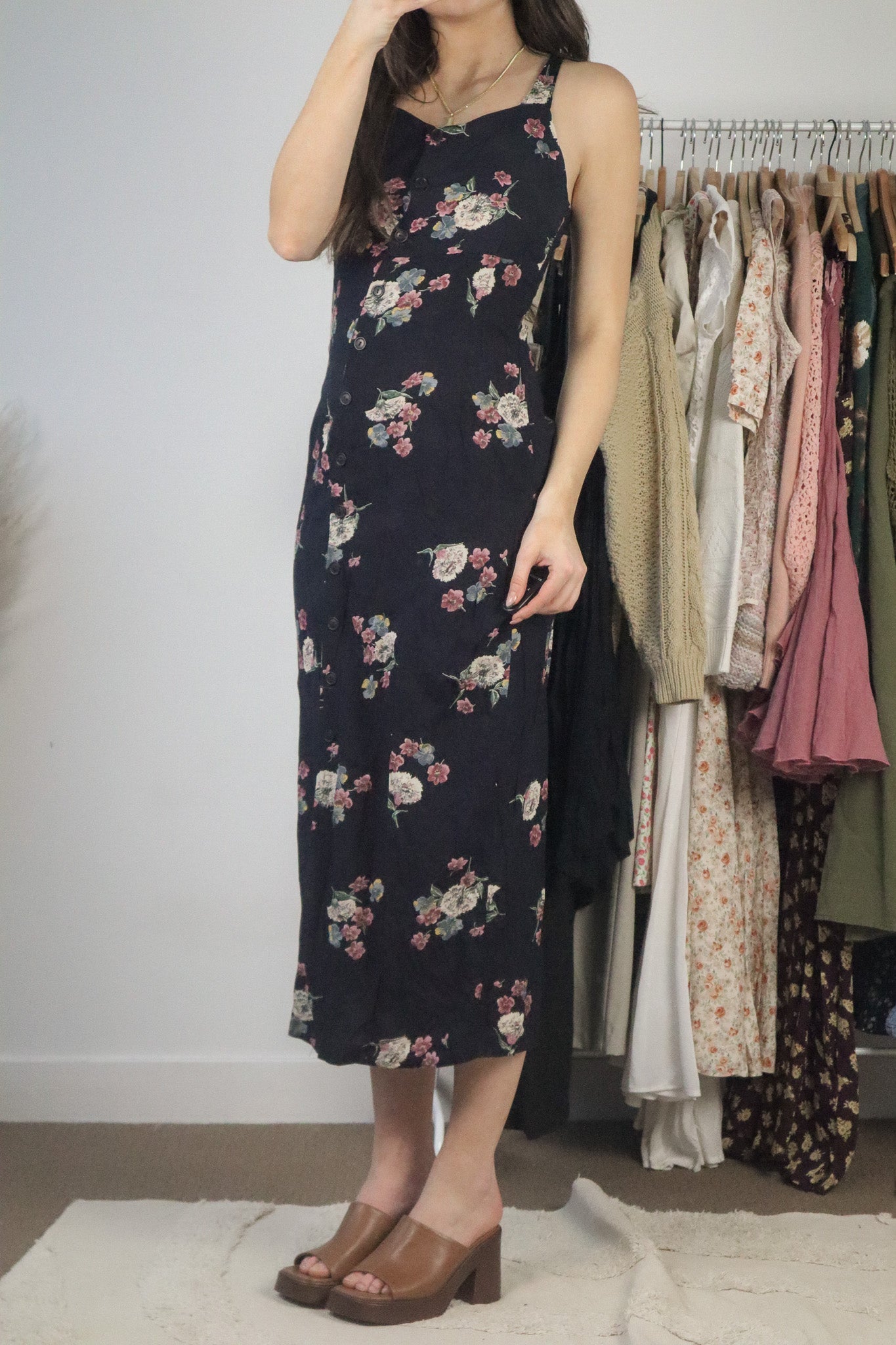 Made in Canada x Vintage x Floral Maxi Dress (2)
