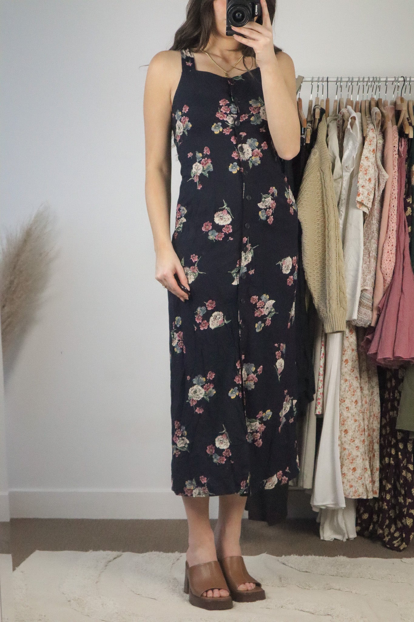 Made in Canada x Vintage x Floral Maxi Dress (2)