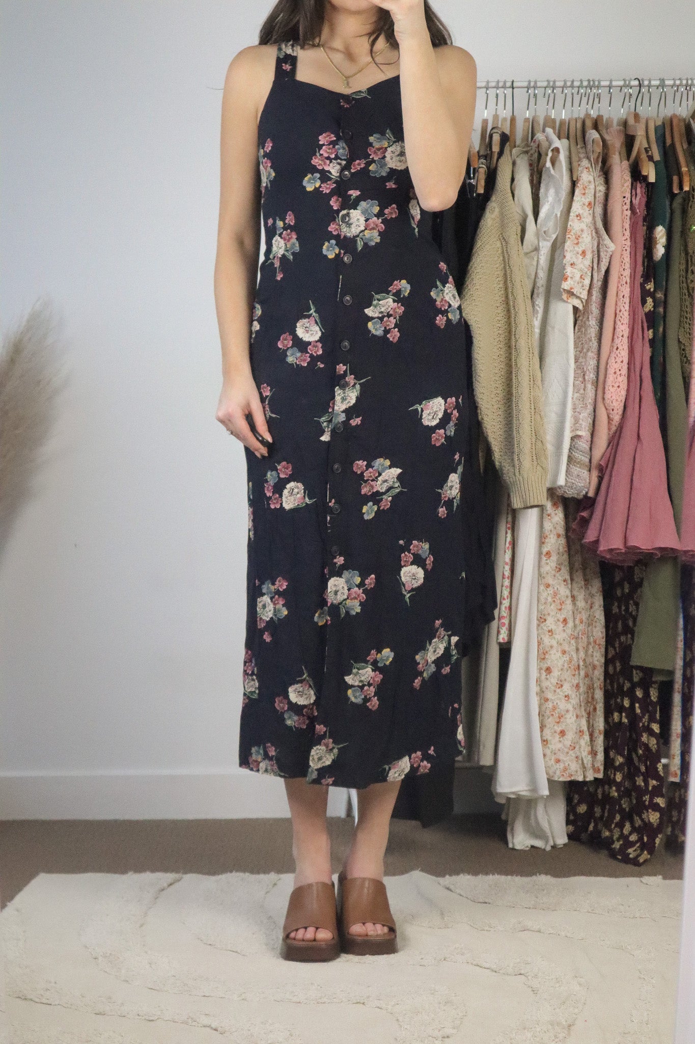 Made in Canada x Vintage x Floral Maxi Dress (2)