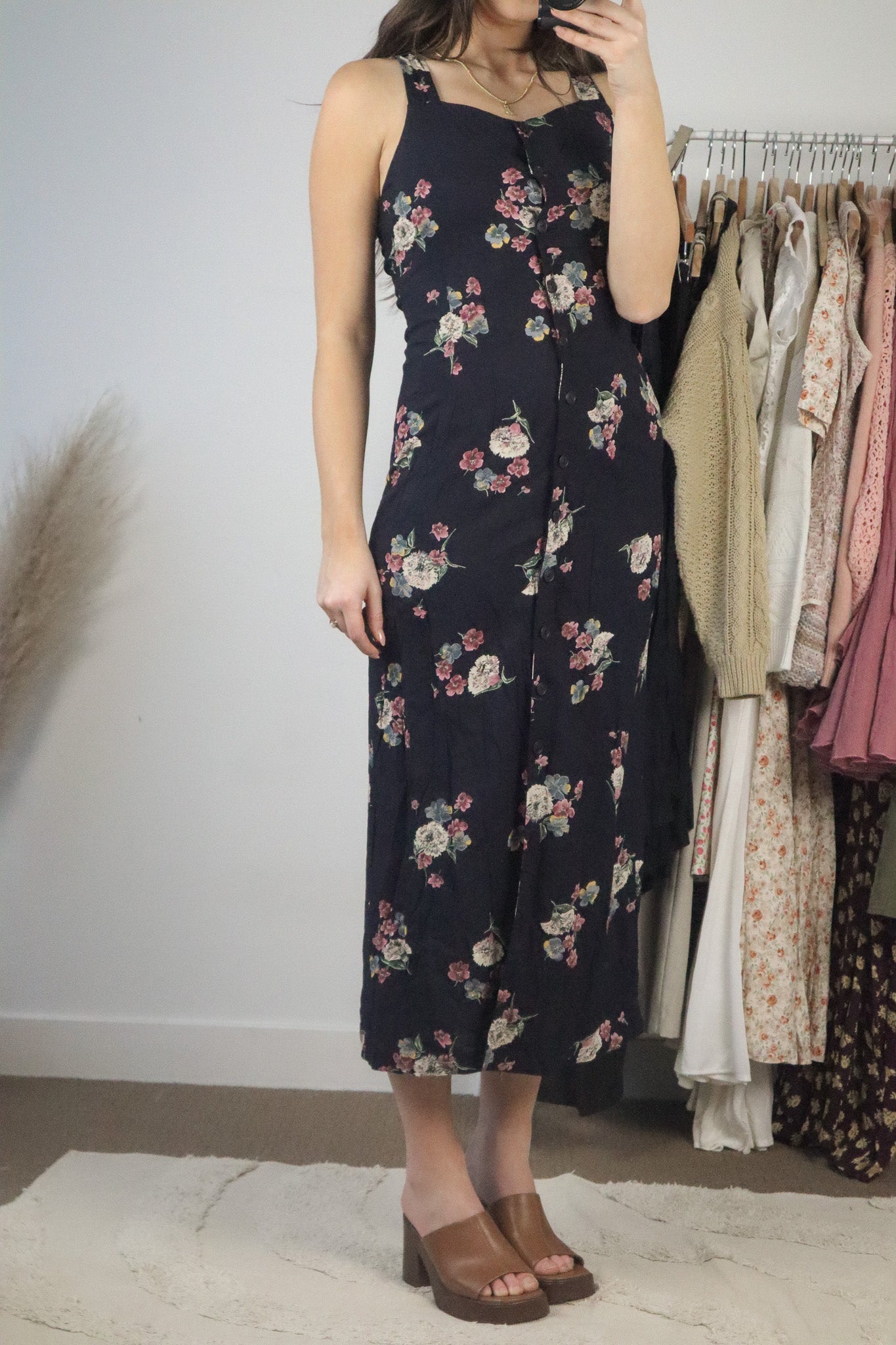Made in Canada x Vintage x Floral Maxi Dress (2)