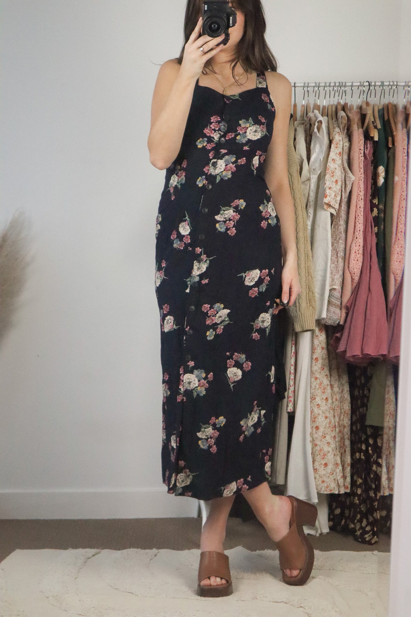 Made in Canada x Vintage x Floral Maxi Dress (2)