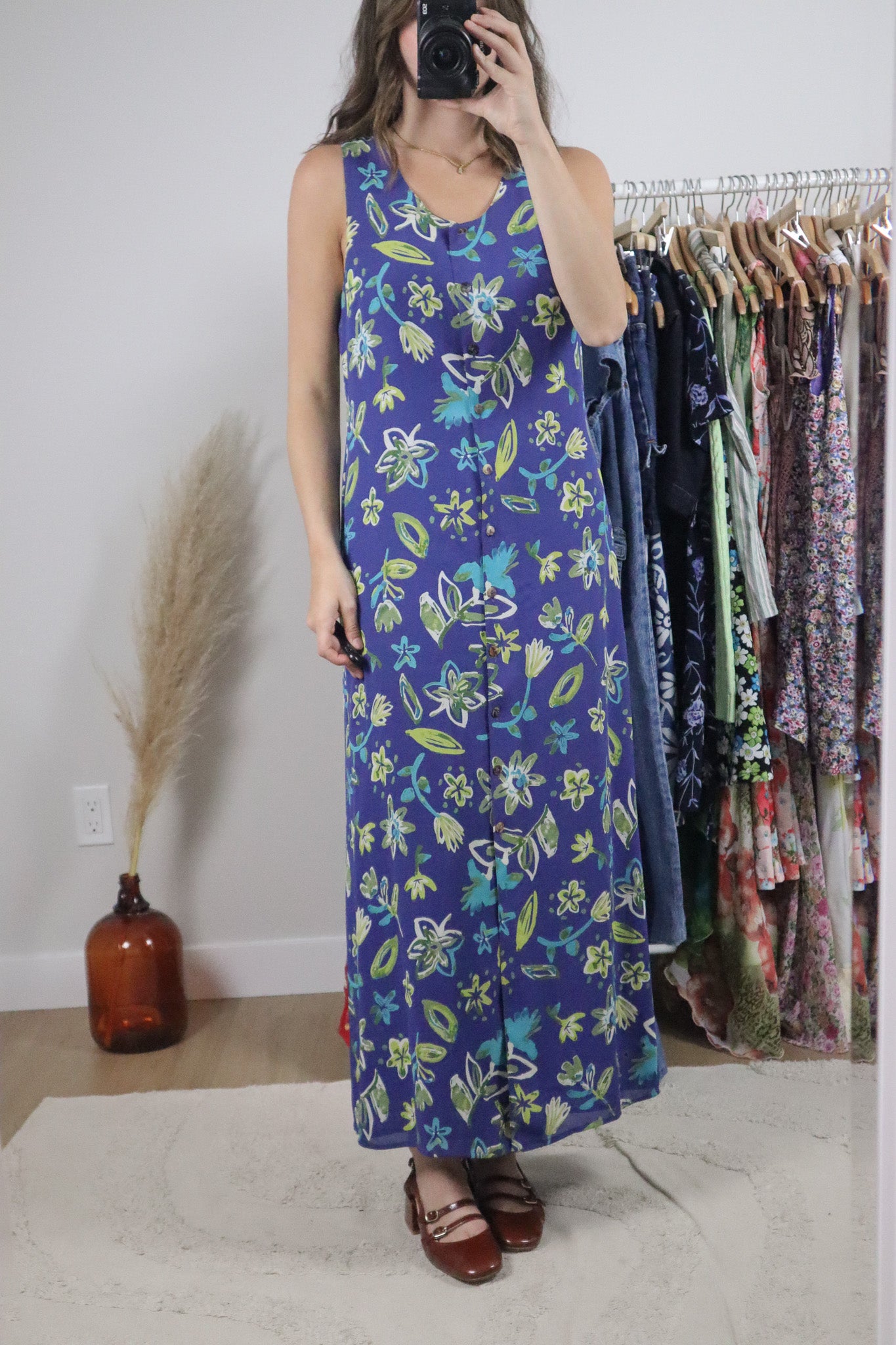 Vintage x Patterned Maxi Dress (4)