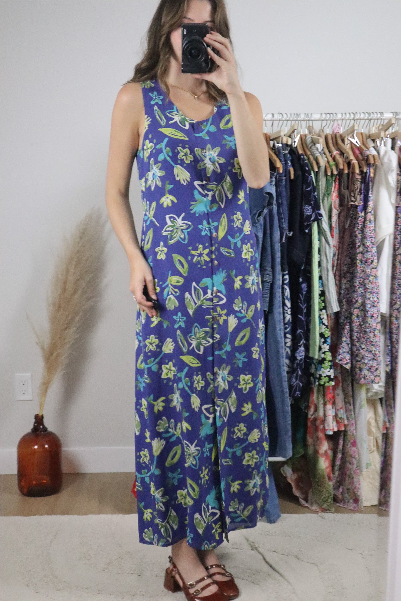 Vintage x Patterned Maxi Dress (4)