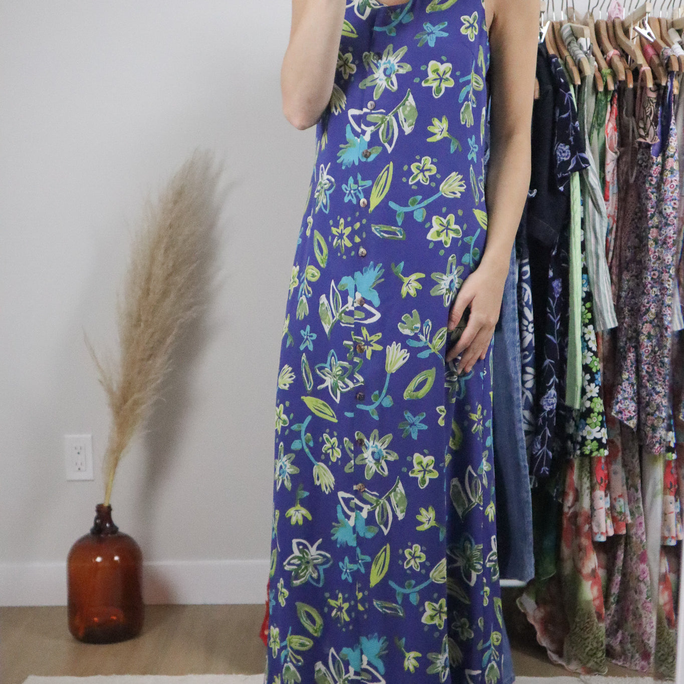 Vintage x Patterned Maxi Dress (4)