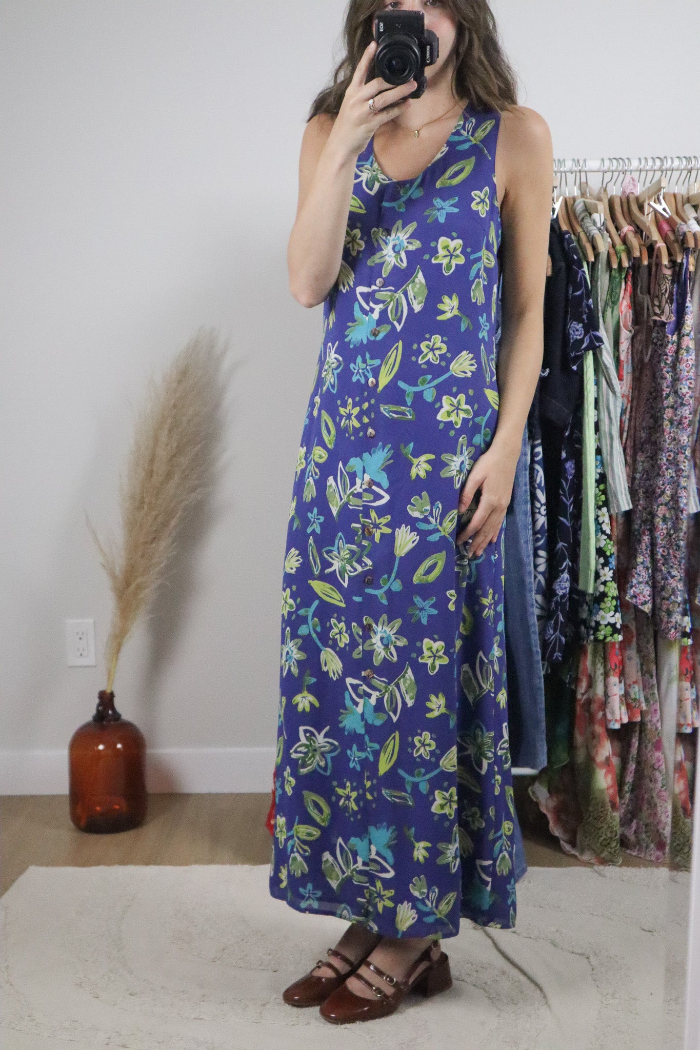 Vintage x Patterned Maxi Dress (4)