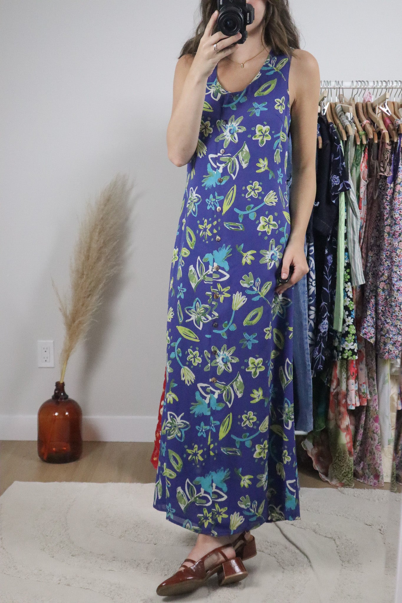Vintage x Patterned Maxi Dress (4)