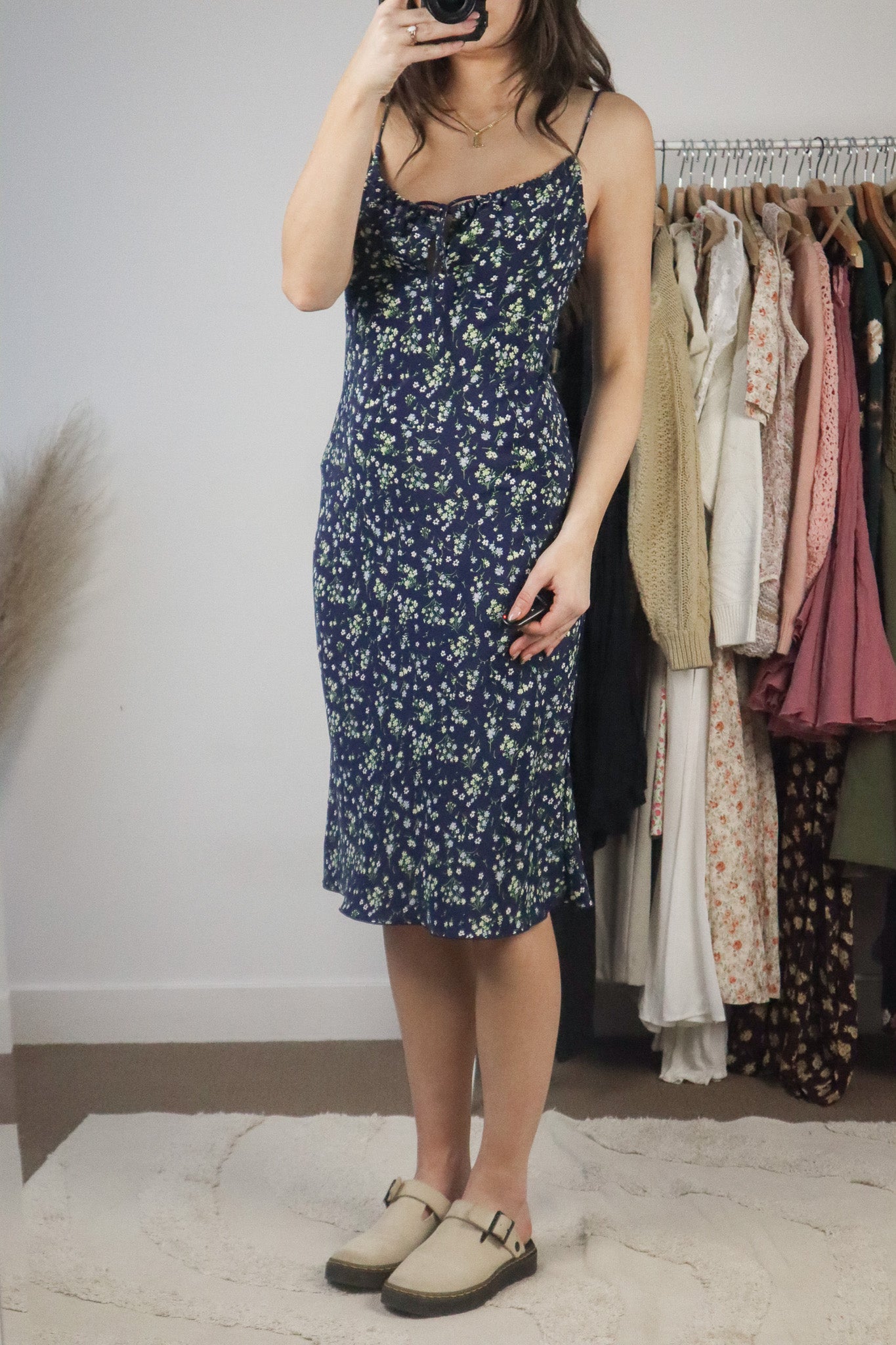 Vintage x Floral Midi Dress (S)