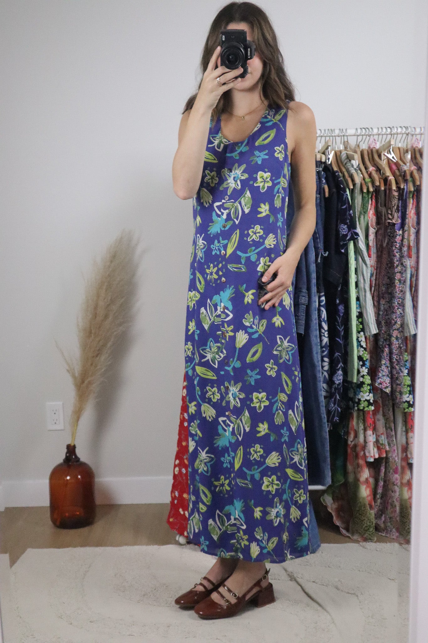 Vintage x Patterned Maxi Dress (4)