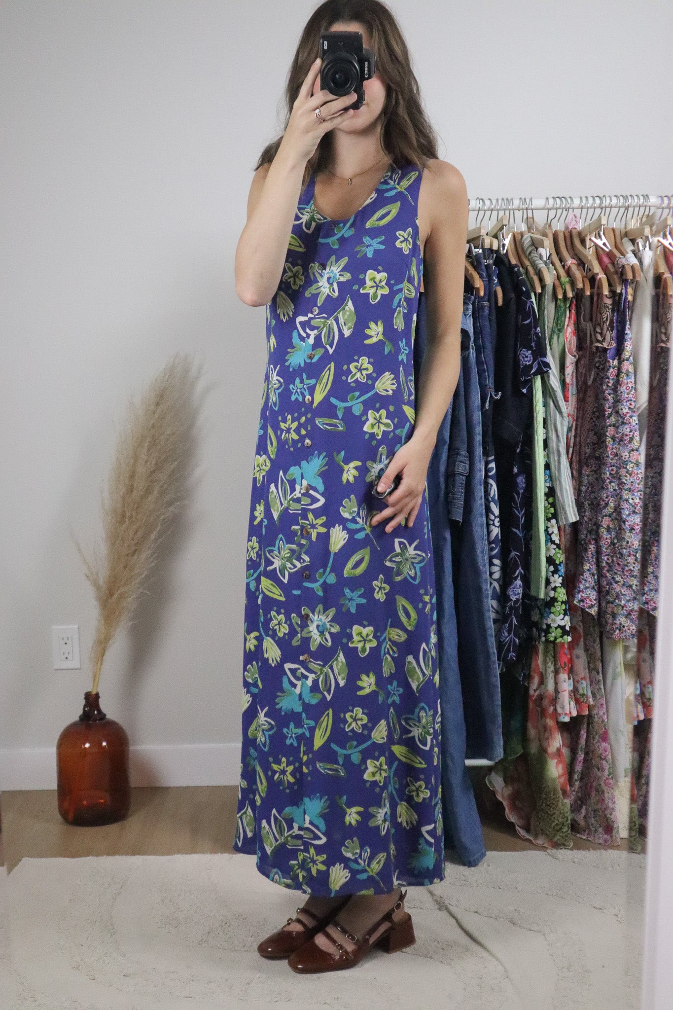 Vintage x Patterned Maxi Dress (4)