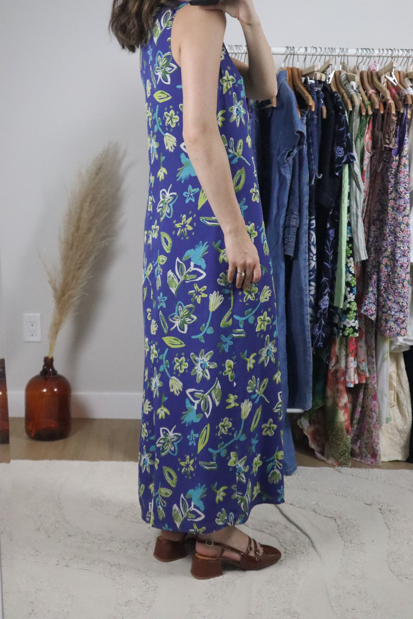Vintage x Patterned Maxi Dress (4)
