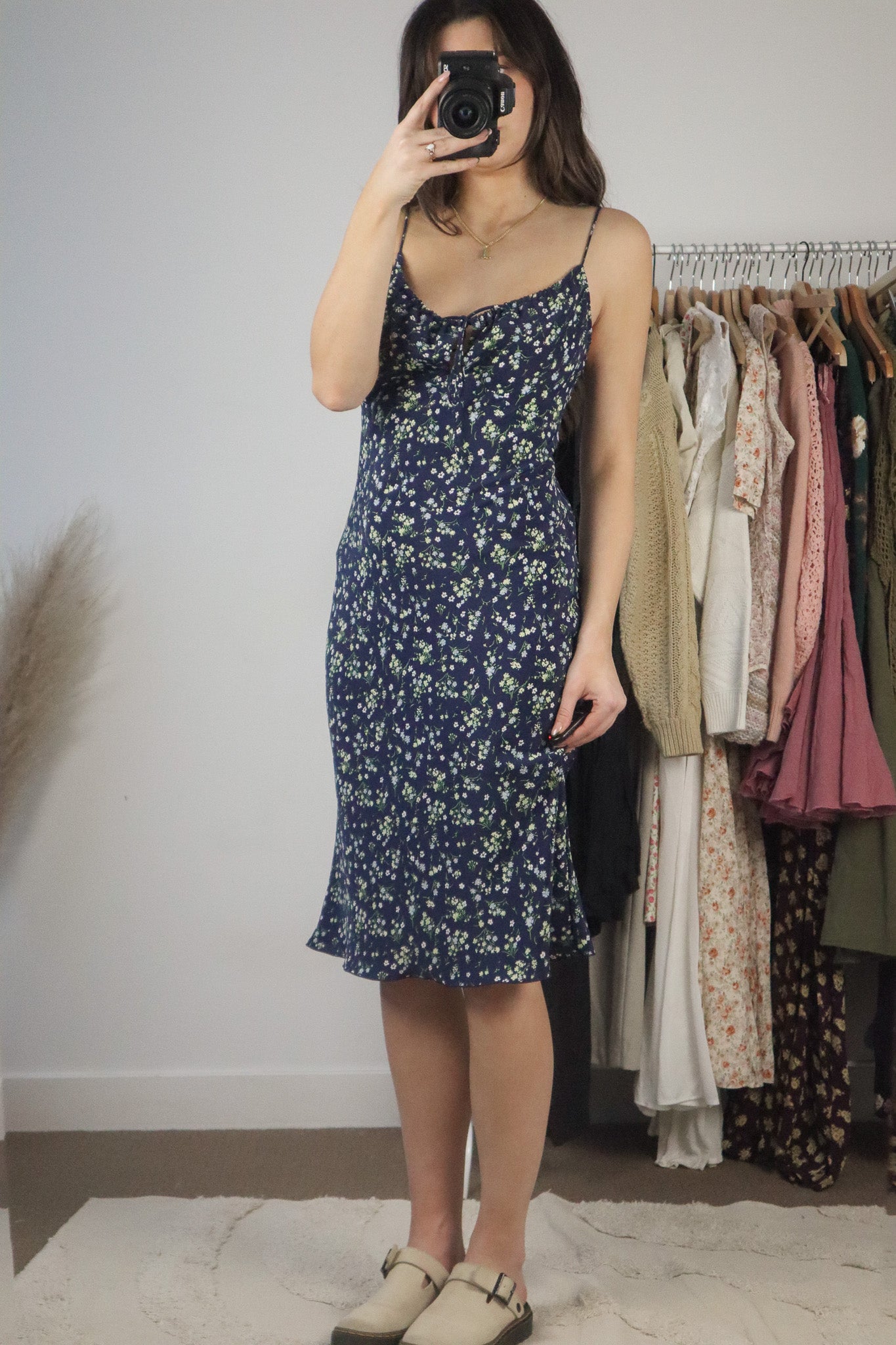 Vintage x Floral Midi Dress (S)