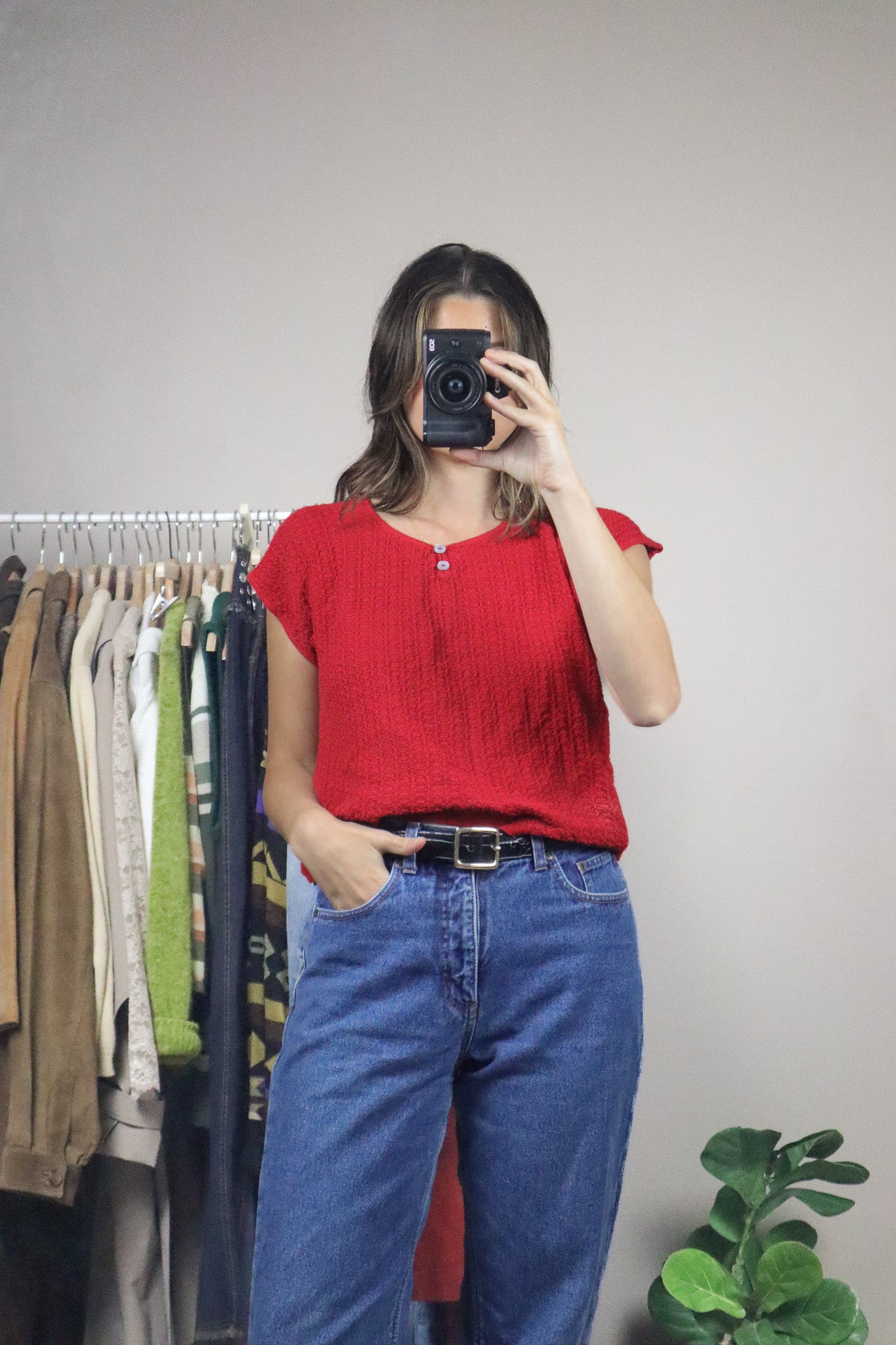 Made in Canada x Vintage x Short-Sleeve Knit (M)
