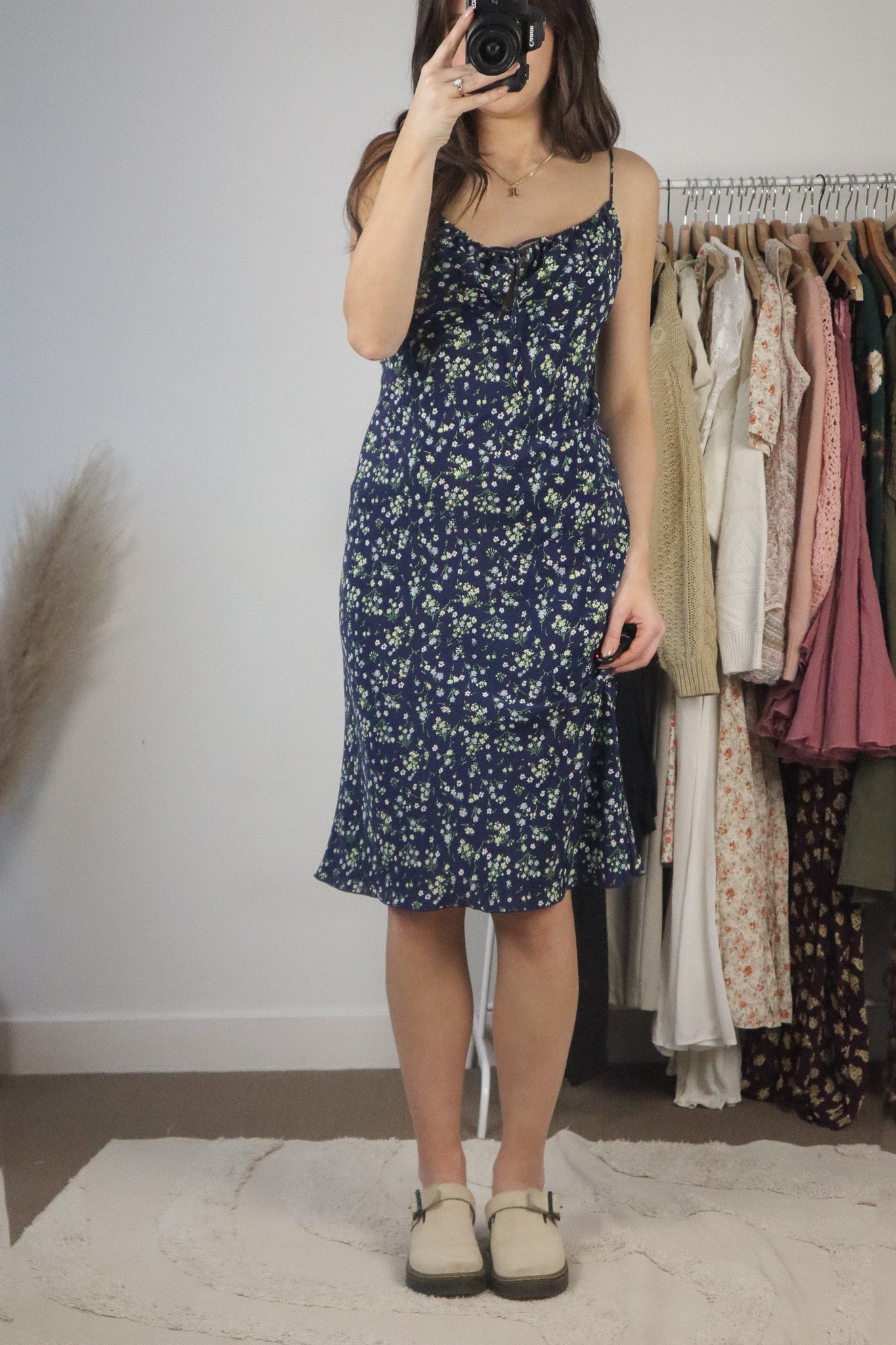 Vintage x Floral Midi Dress (S)