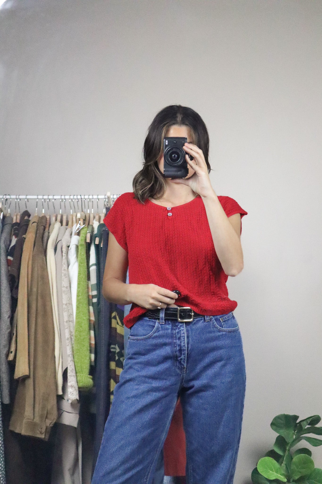 Made in Canada x Vintage x Short-Sleeve Knit (M)