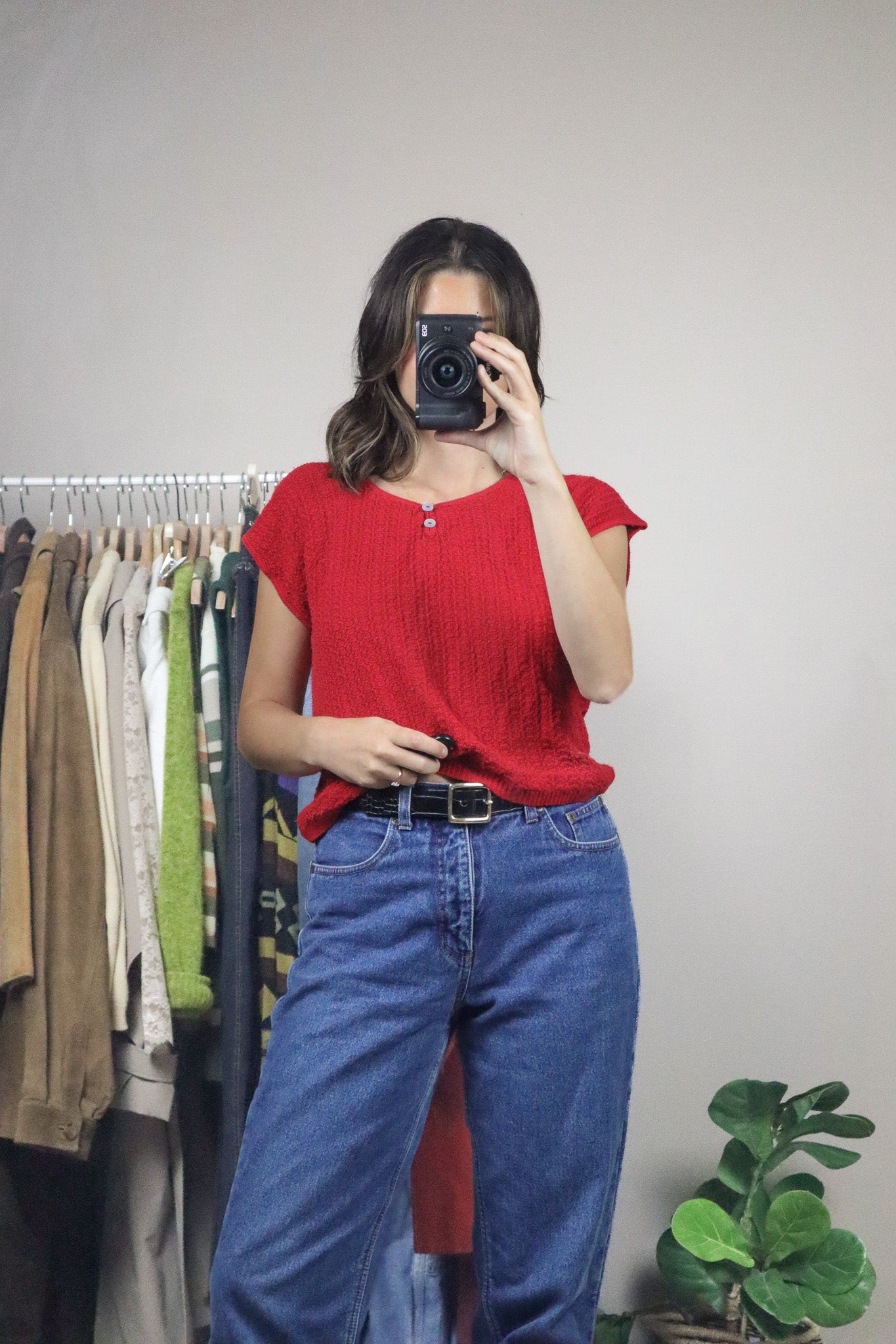 Made in Canada x Vintage x Short-Sleeve Knit (M)