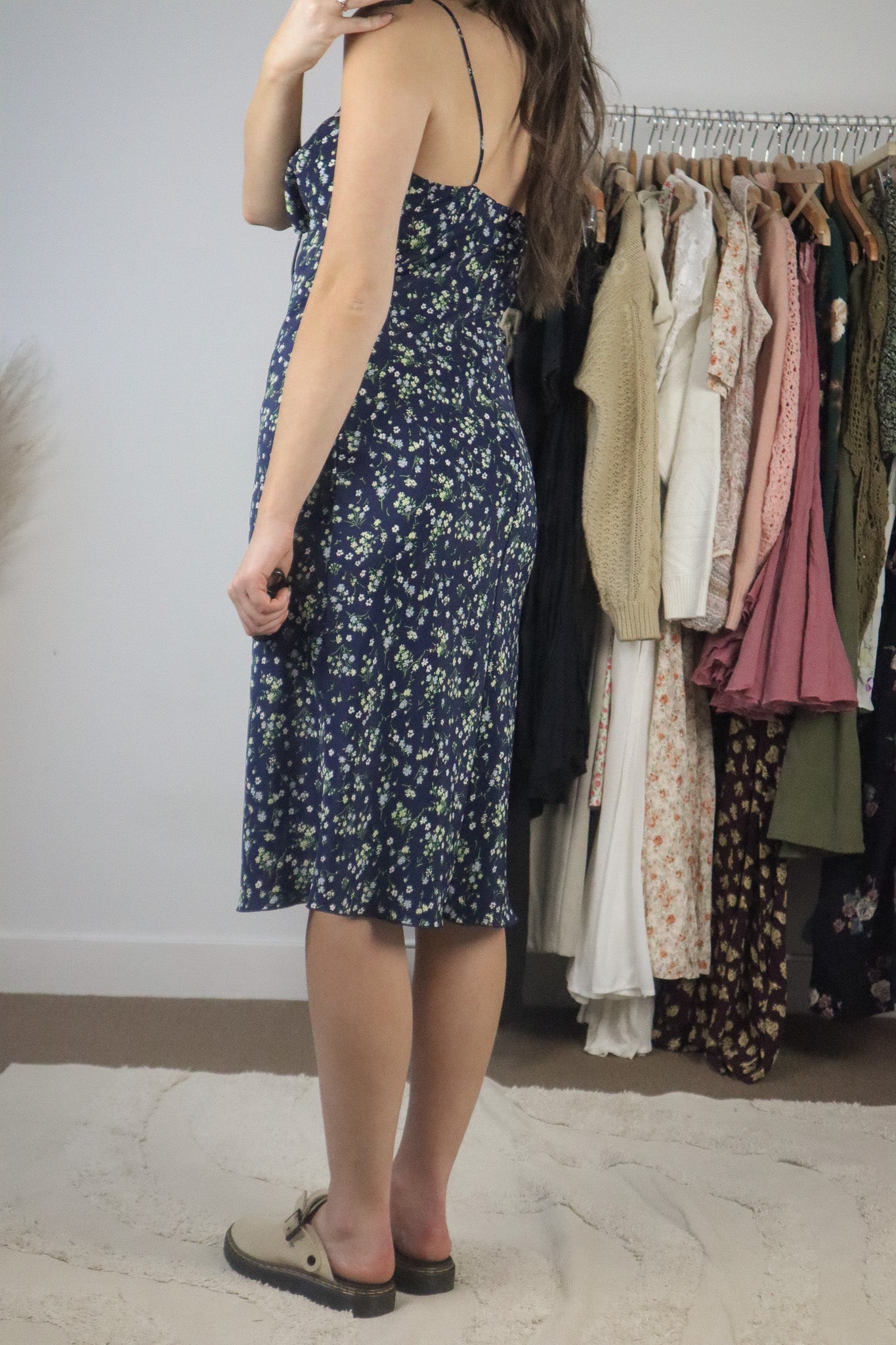 Vintage x Floral Midi Dress (S)