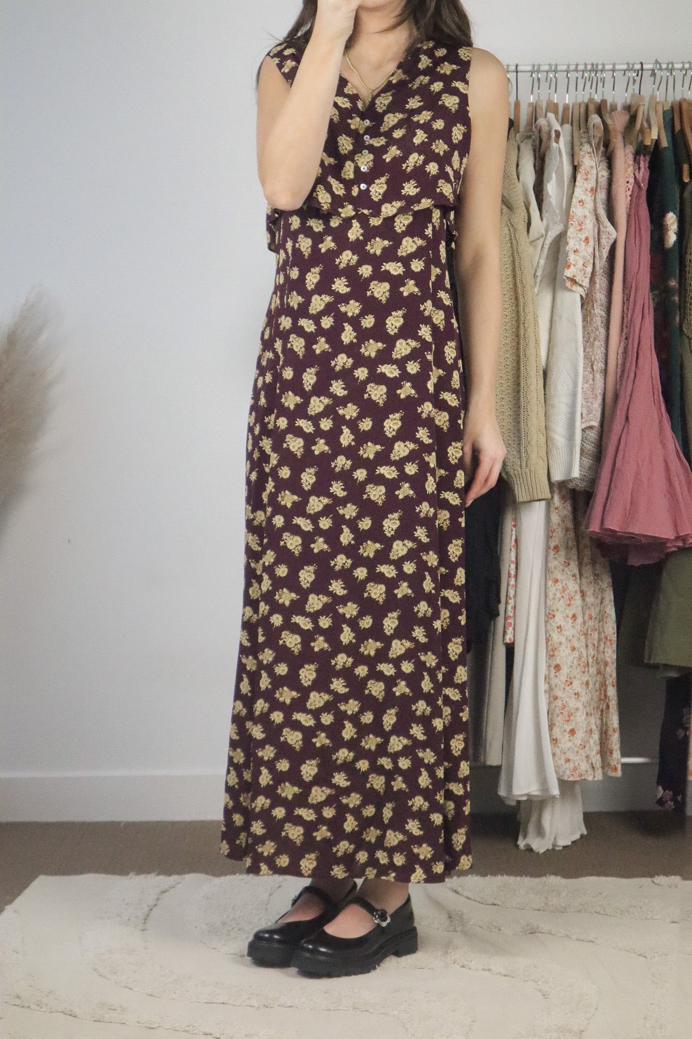 Made in the USA x Vintage x Floral Maxi Dress (6/8)