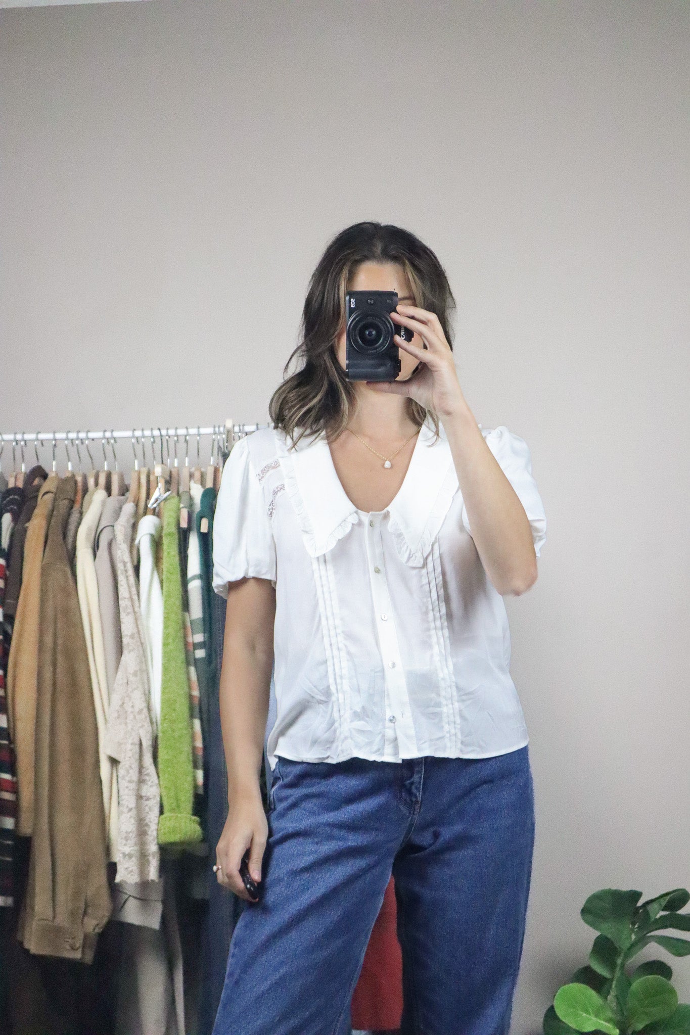 Modern x Peter-Pan Collared Blouse (S)