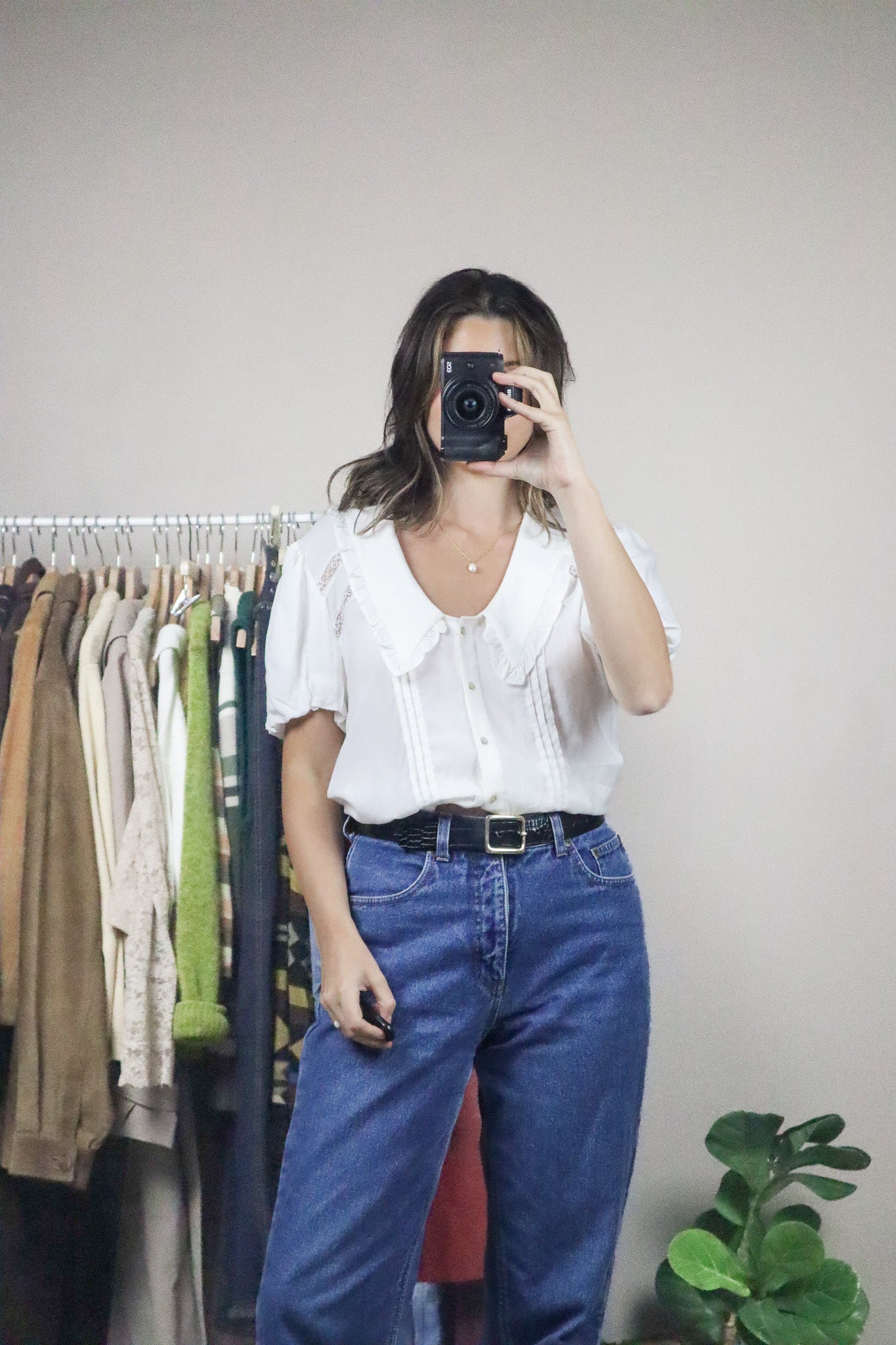Modern x Peter-Pan Collared Blouse (S)