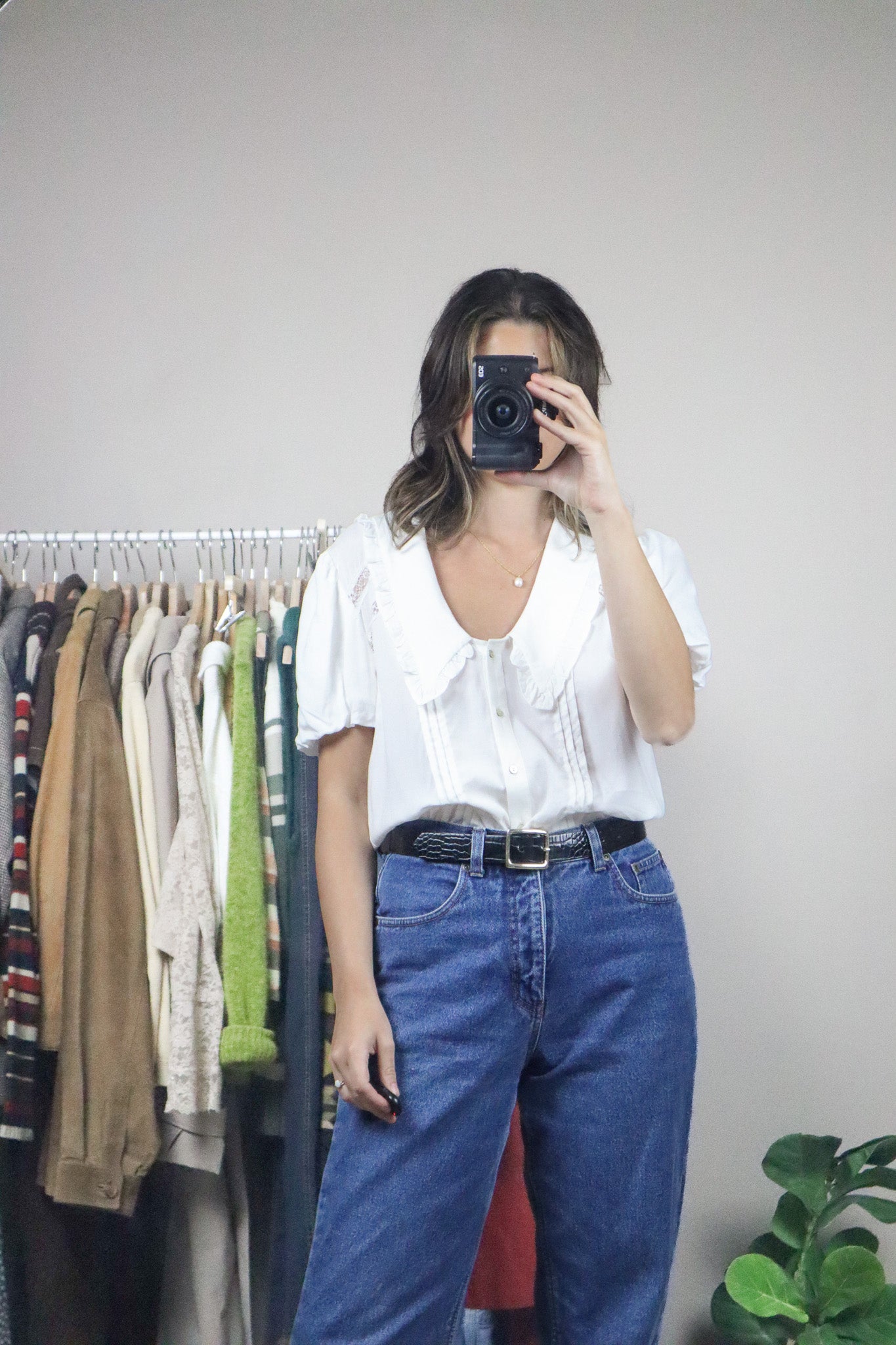 Modern x Peter-Pan Collared Blouse (S)