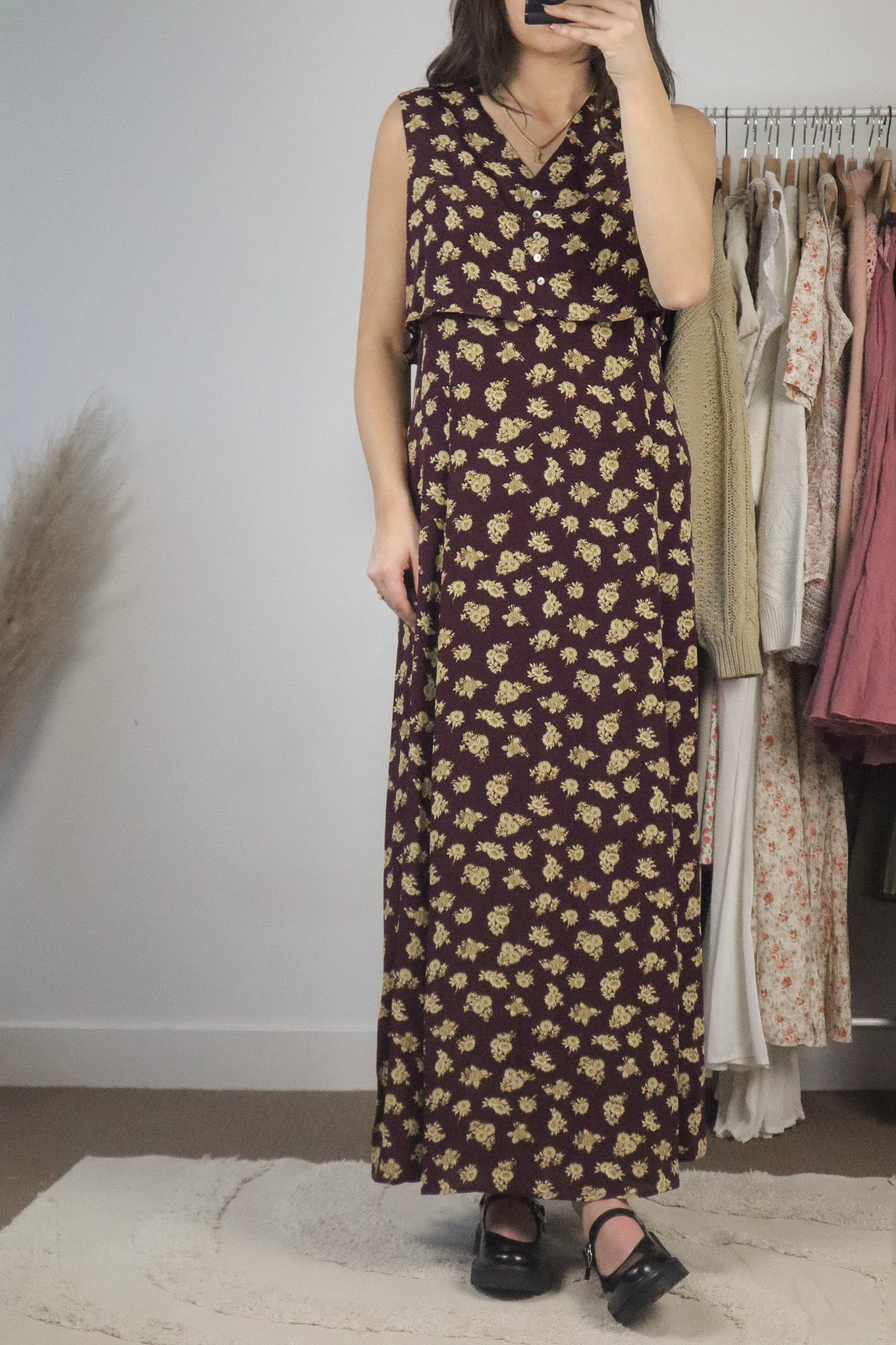 Made in the USA x Vintage x Floral Maxi Dress (6/8)