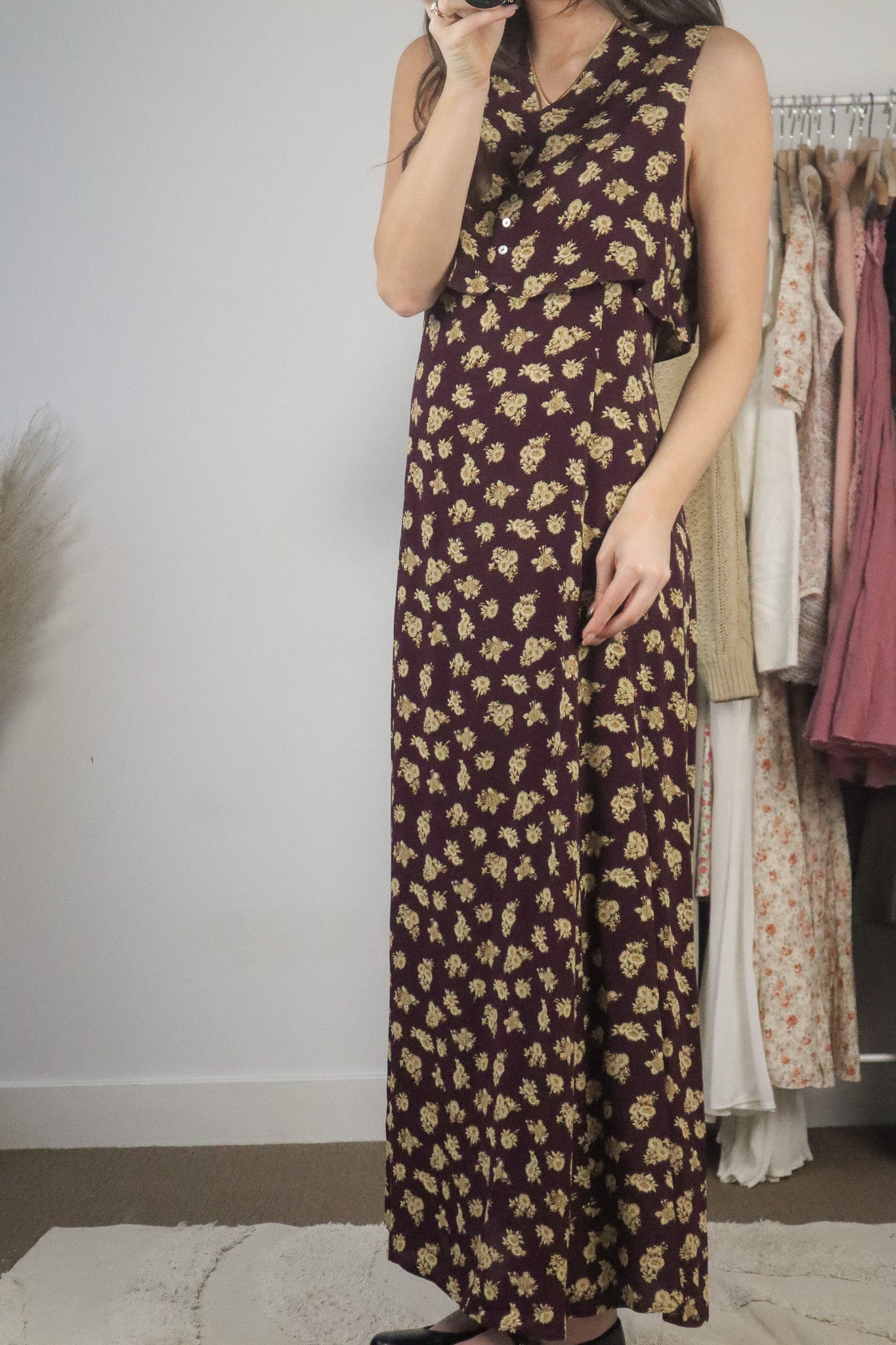 Made in the USA x Vintage x Floral Maxi Dress (6/8)