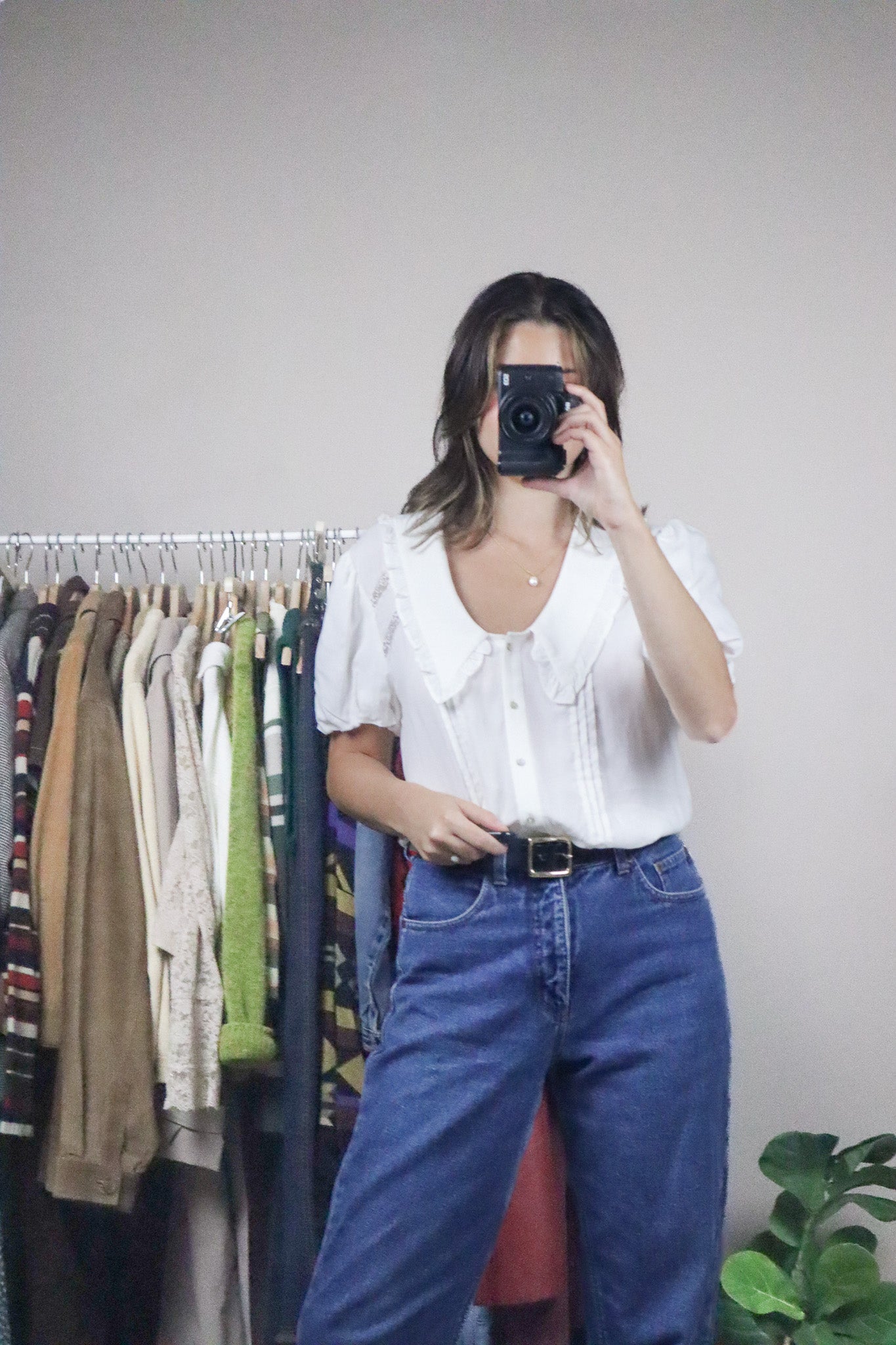 Modern x Peter-Pan Collared Blouse (S)