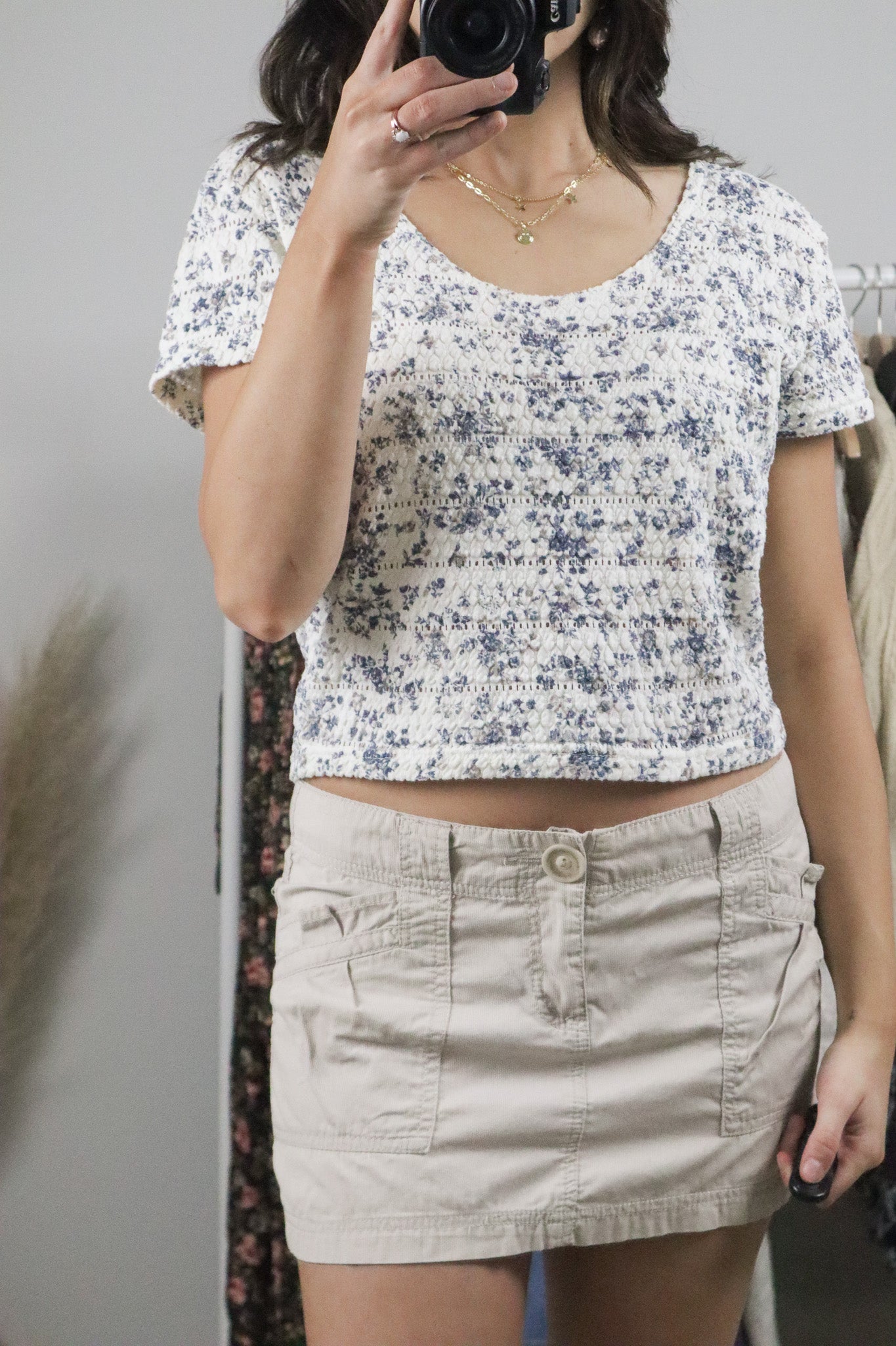 Vintage x Floral Textured Tee (L)