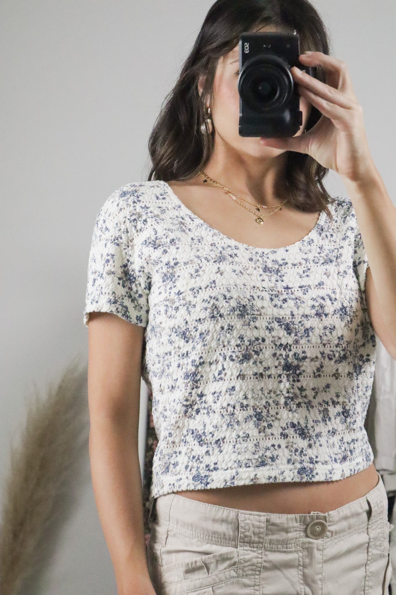 Vintage x Floral Textured Tee (L)