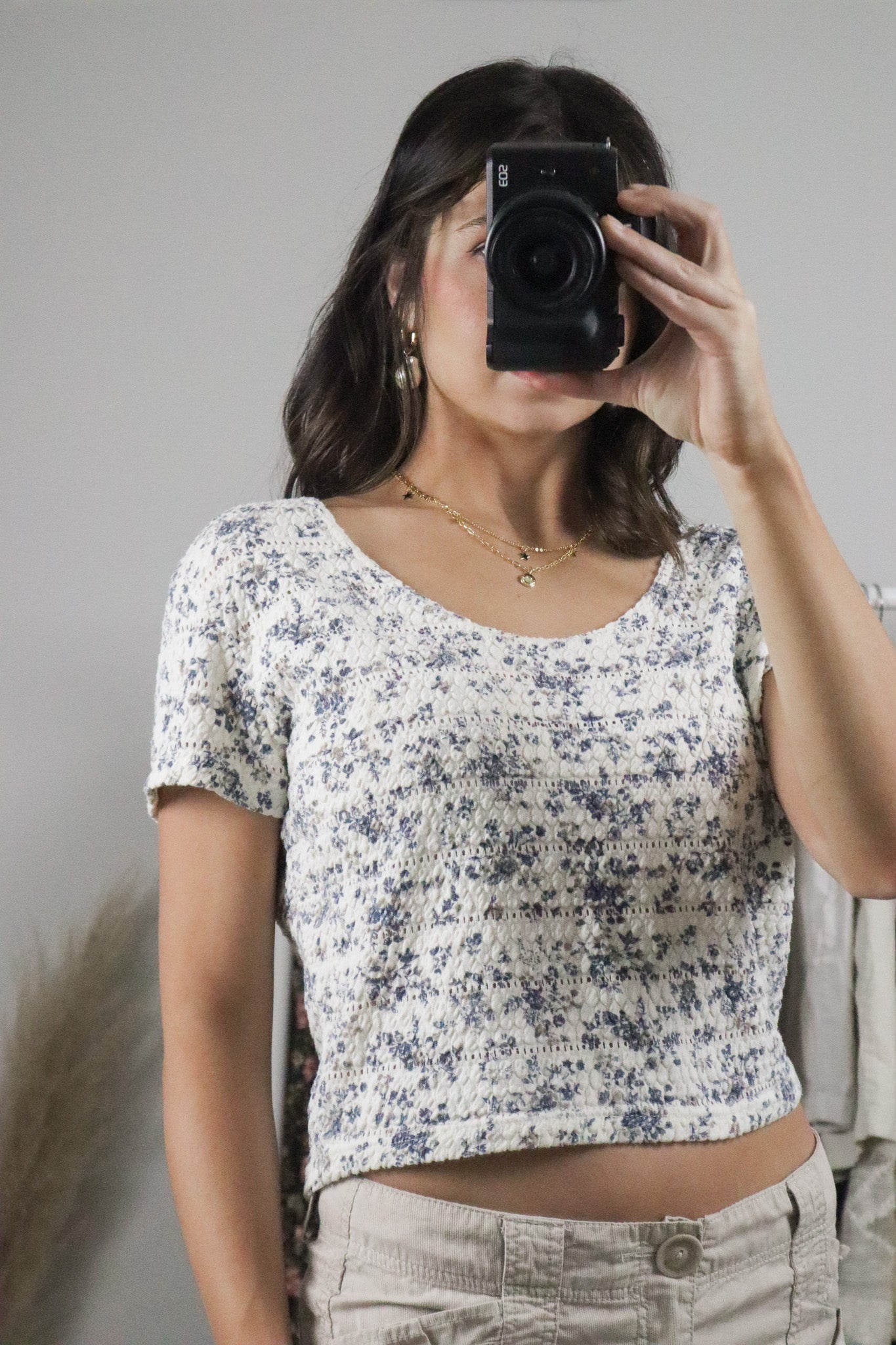 Vintage x Floral Textured Tee (L)